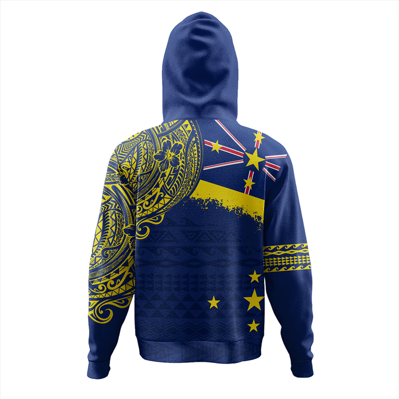 Niue Hoodie Polynesian Flag With Coat Of Arms