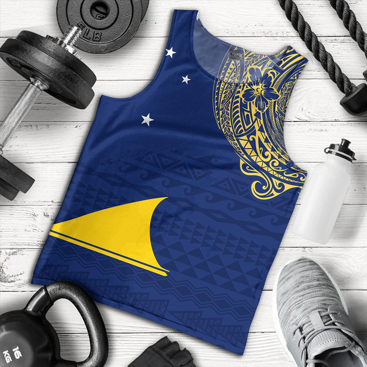 Tokelau Tank Top Polynesian Flag With Coat Of Arms