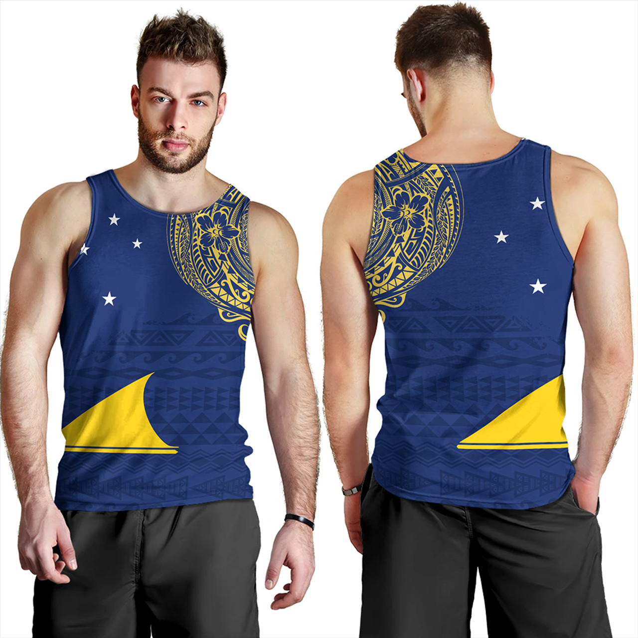 Tokelau Tank Top Polynesian Flag With Coat Of Arms