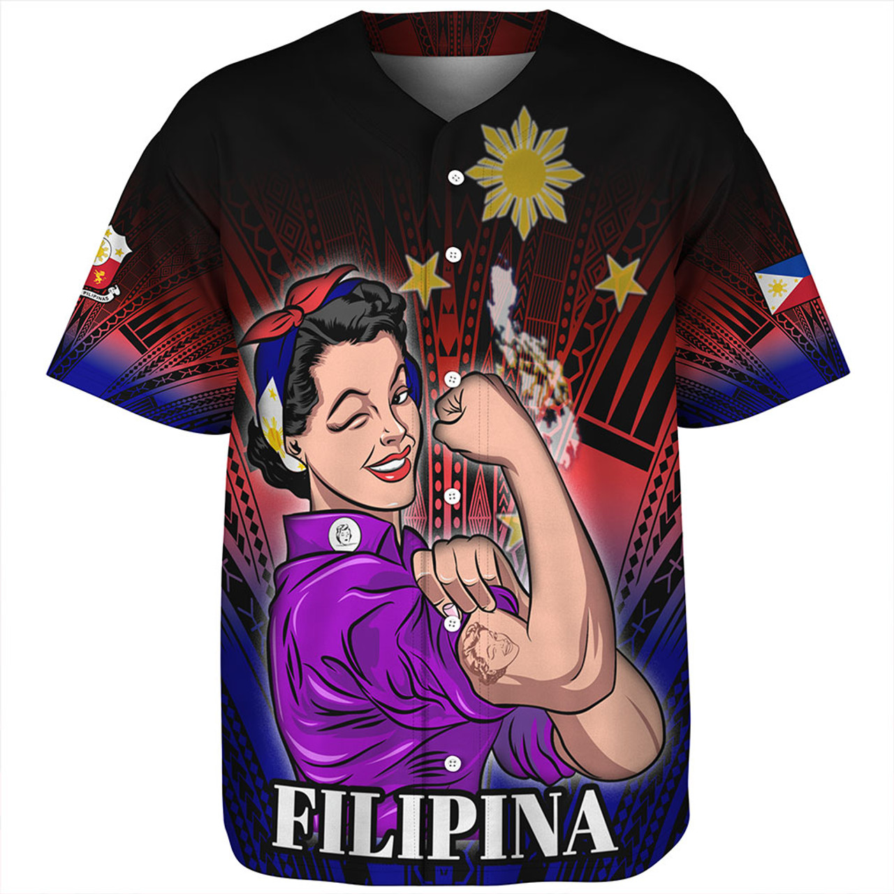 Philippines Filipinos Baseball Shirt - Proud Filipina Style