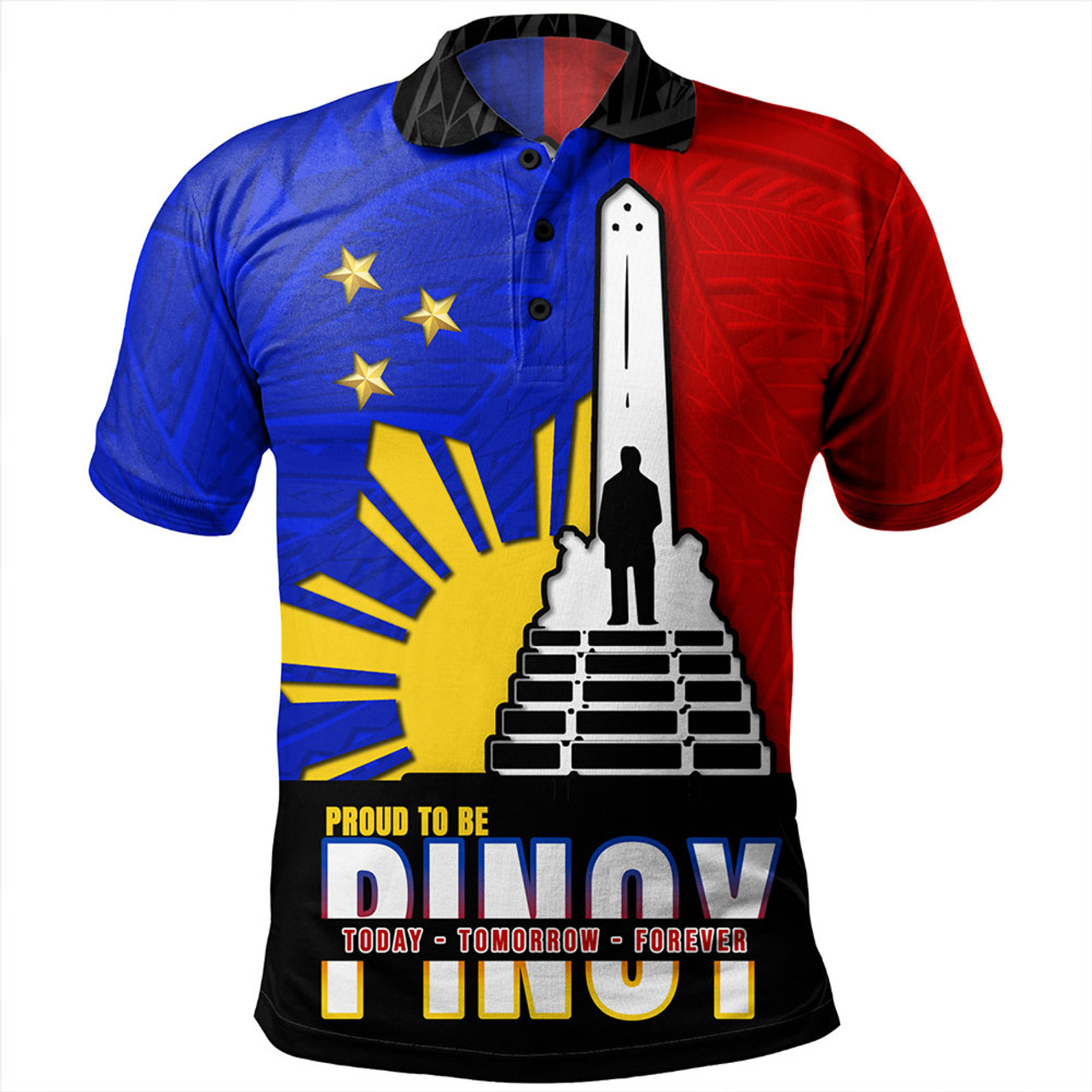 Philippines Filipinos Polo Shirt - Proud To Be Pinoy Rizal Park
