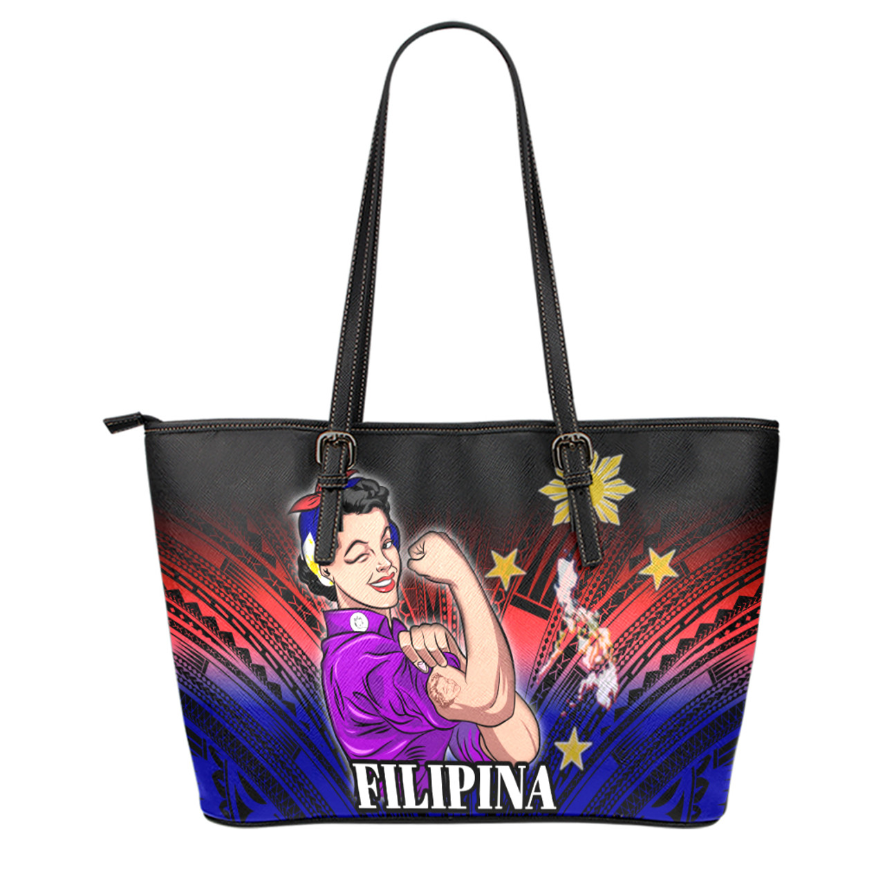 Philippines Filipinos Leather Tote Proud Filipina Style