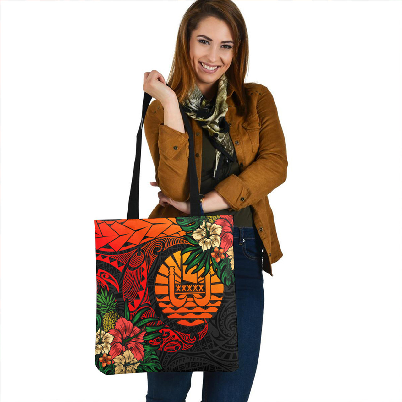 Tahiti Tote Bag Polynesian Turtle Tropical