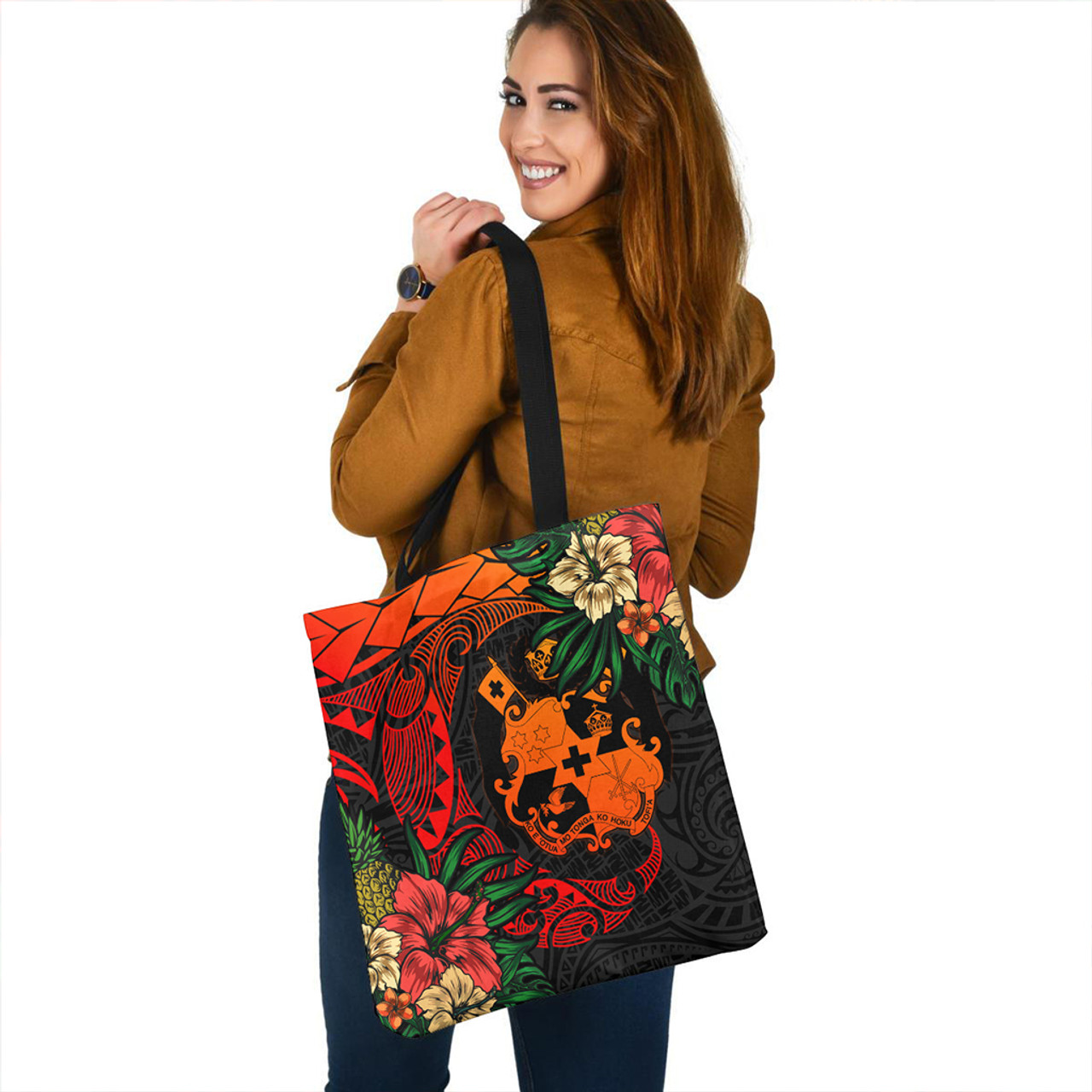 Tonga Tote Bag Polynesian Turtle Tropical