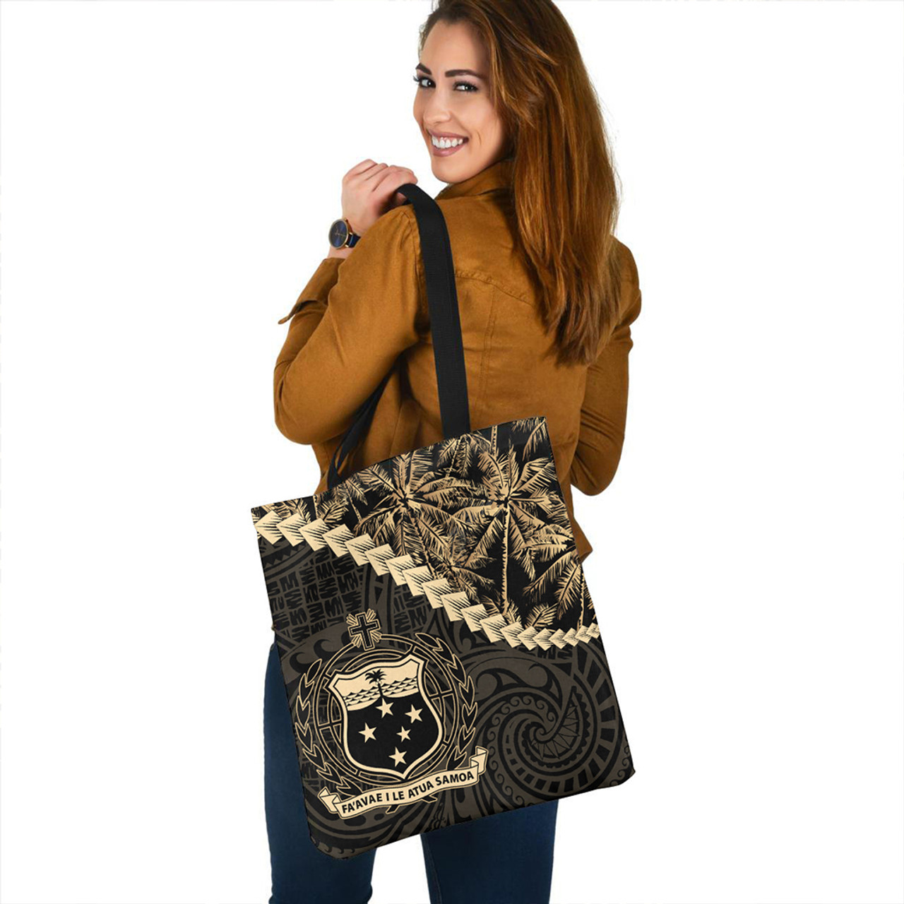 Samoa Tote Bag Coconut Tree Style