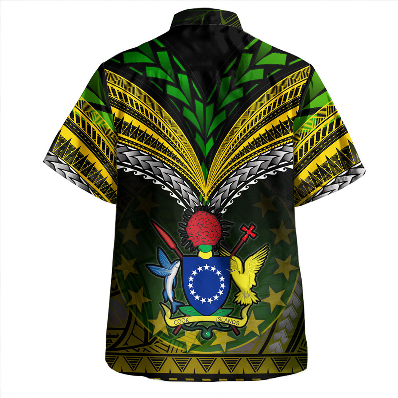 Cook Islands Hawaiian Shirt Flag Color With Traditional Patterns