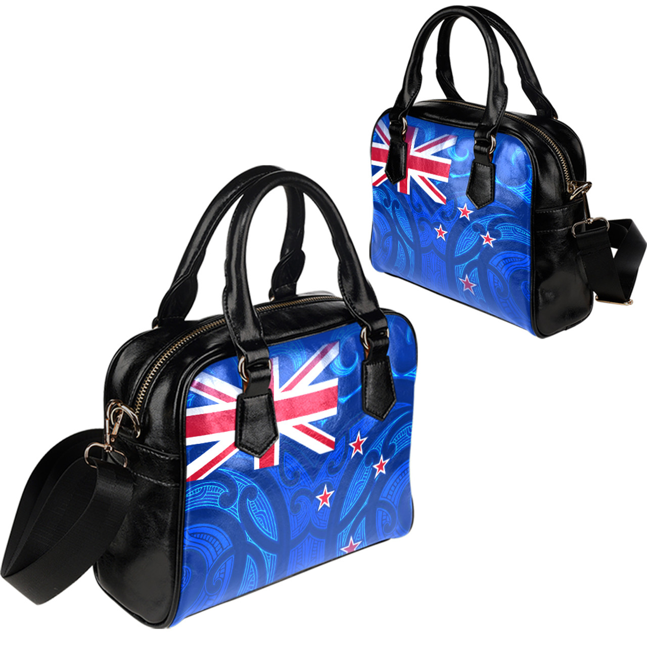 New Zealand Shoulder Handbags NZ Flag Maori Patterns