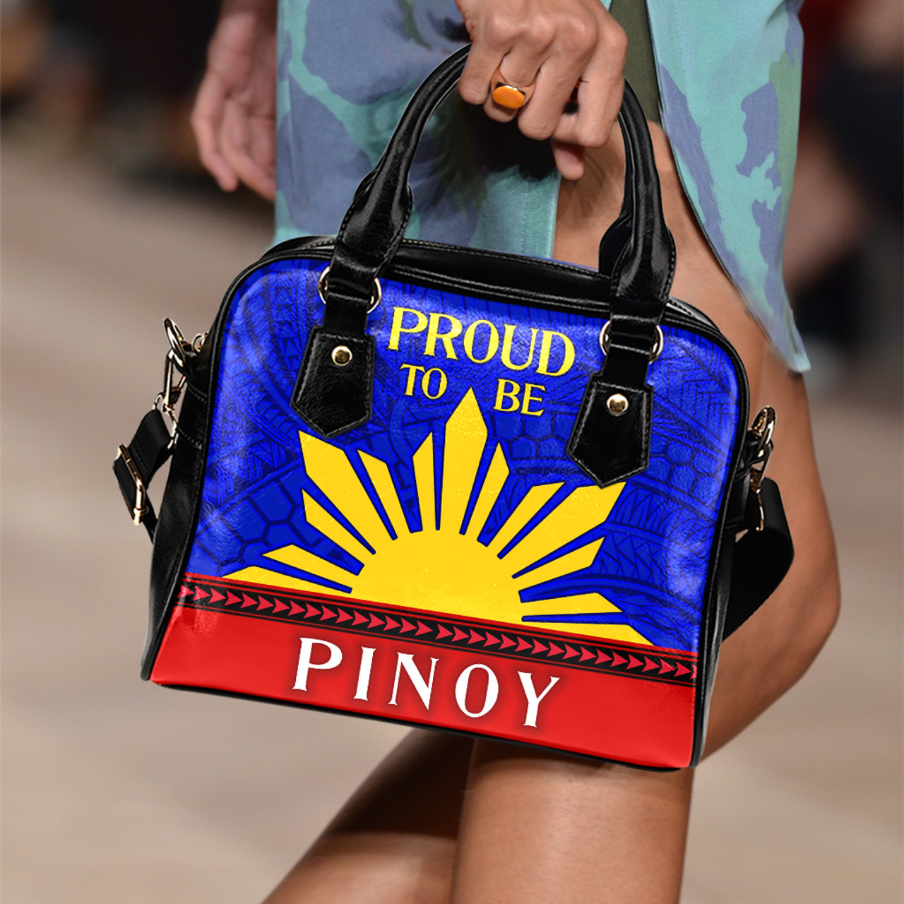 Philippines Filipinos Sun And Stars Style Shoulder Handbags