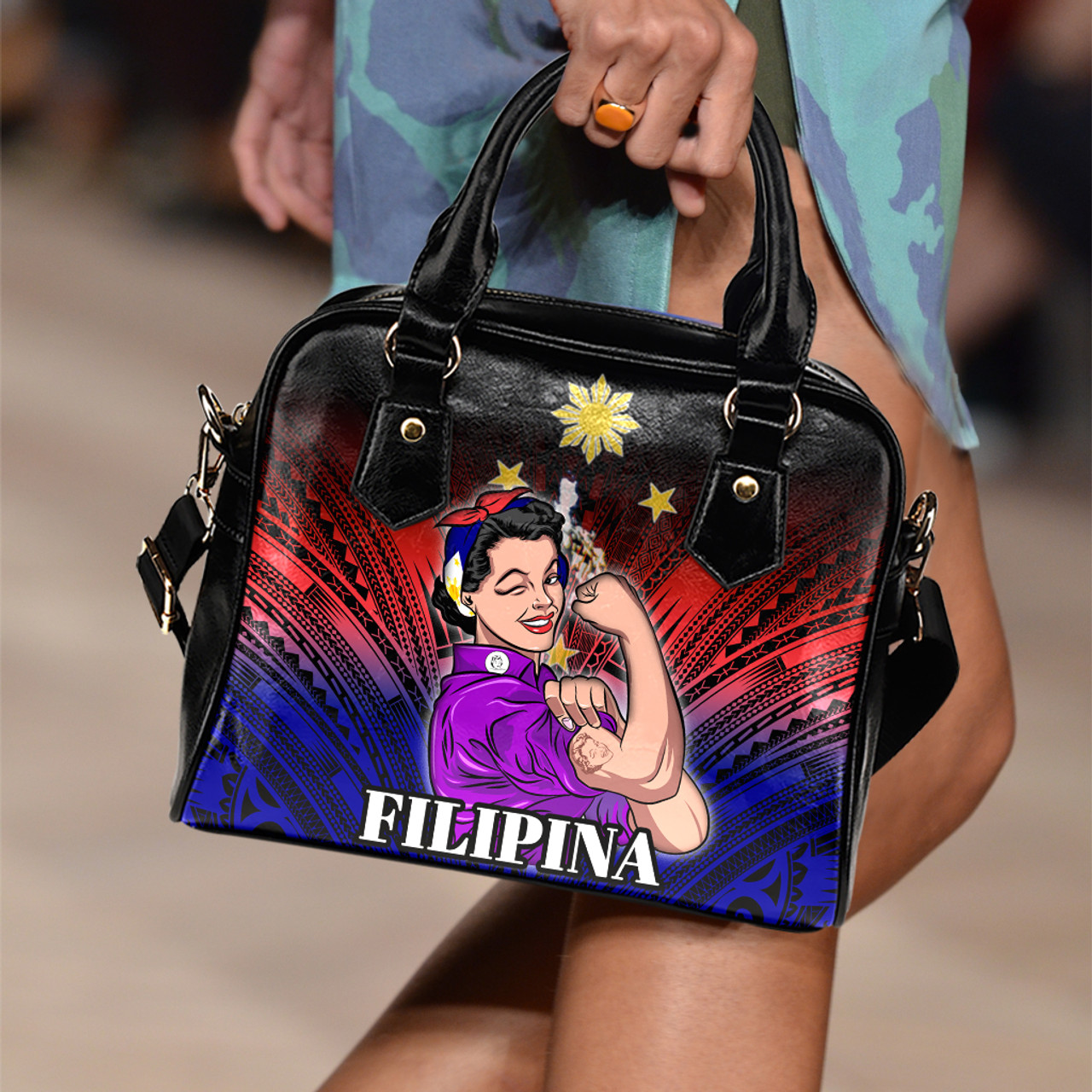 Philippines Filipinos Proud Filipina Style Shoulder Handbag