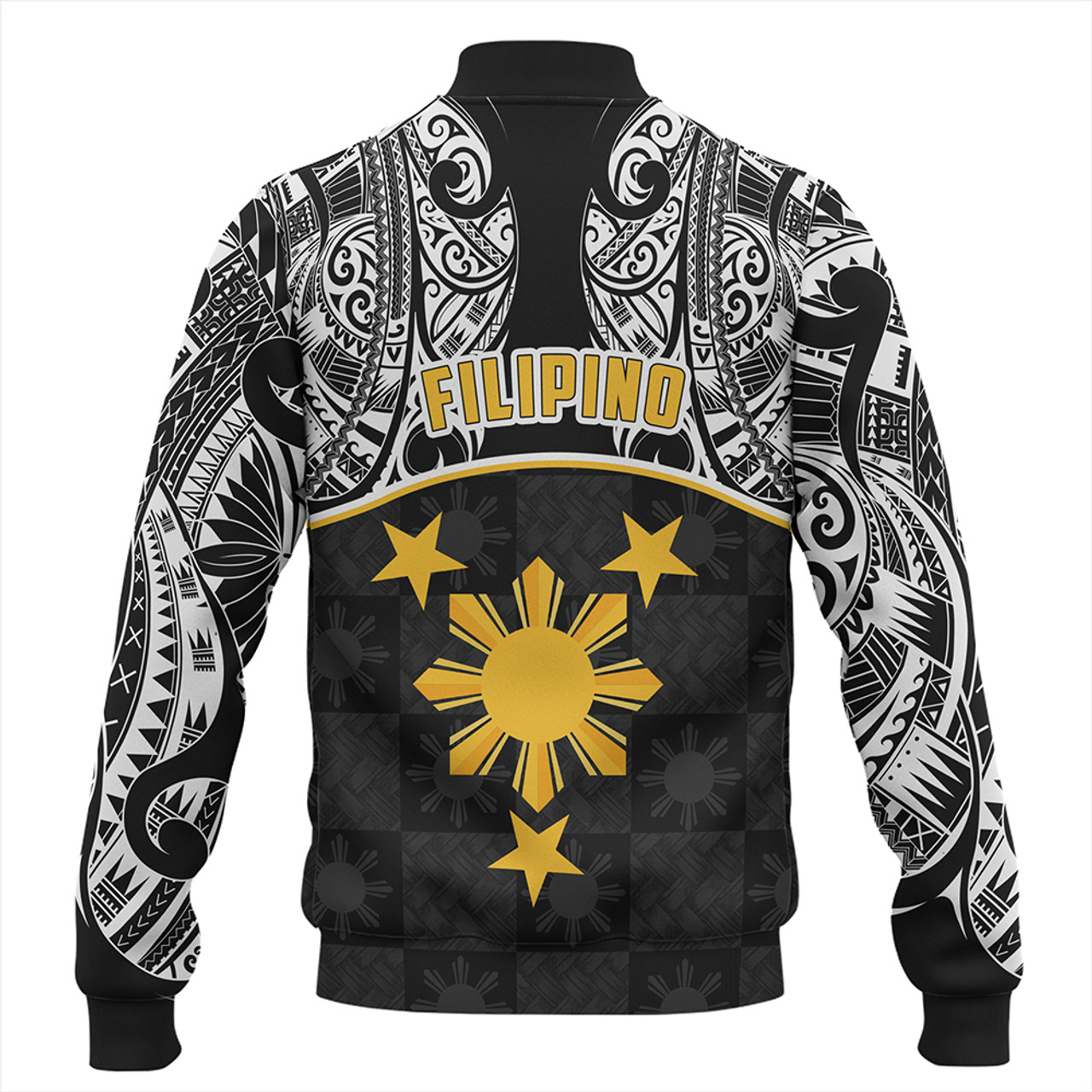 Philippines Filipinos Baseball Jacket Tribal Polynesian Demodern Style