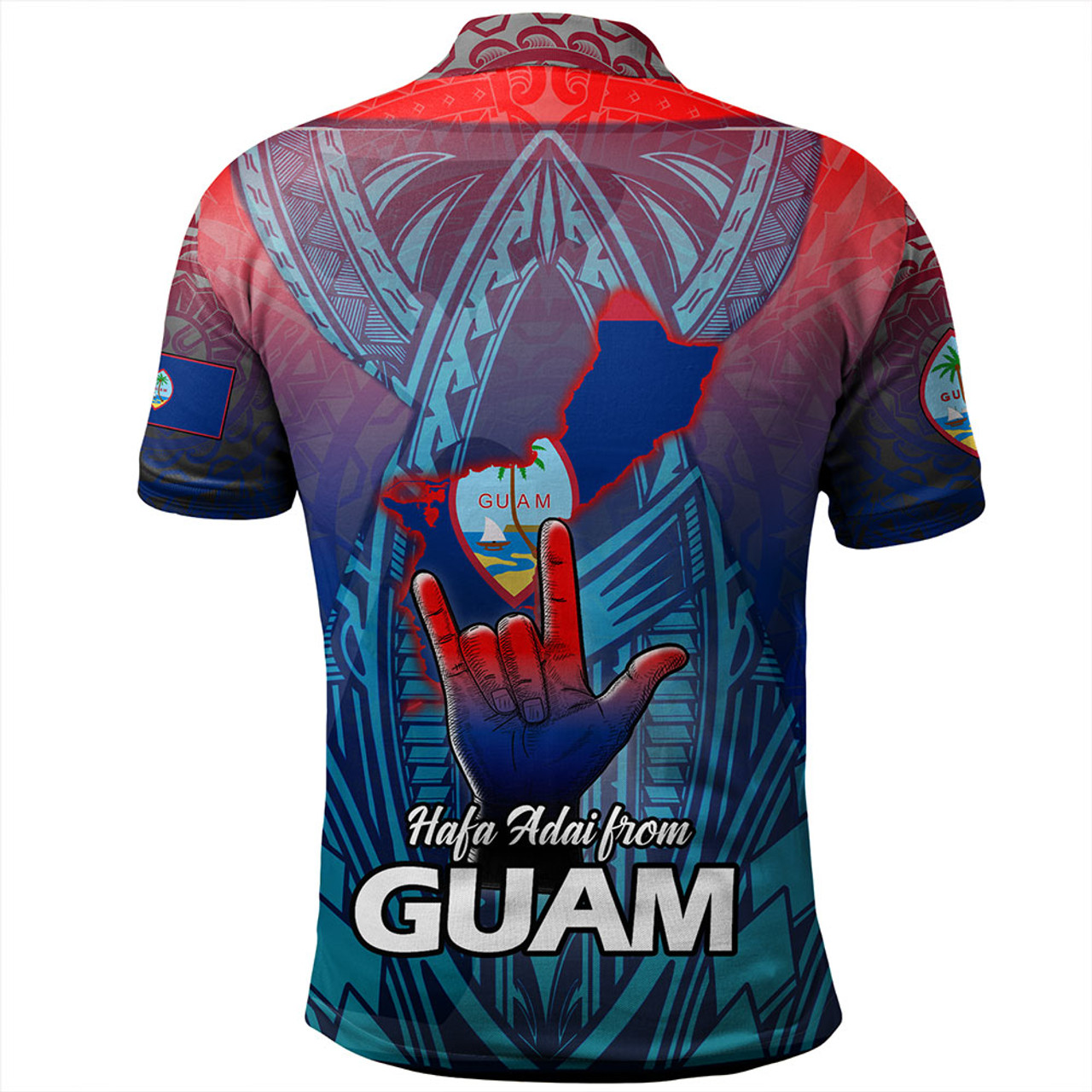 Guam Polo Shirt Hafa Adai From Guam Style