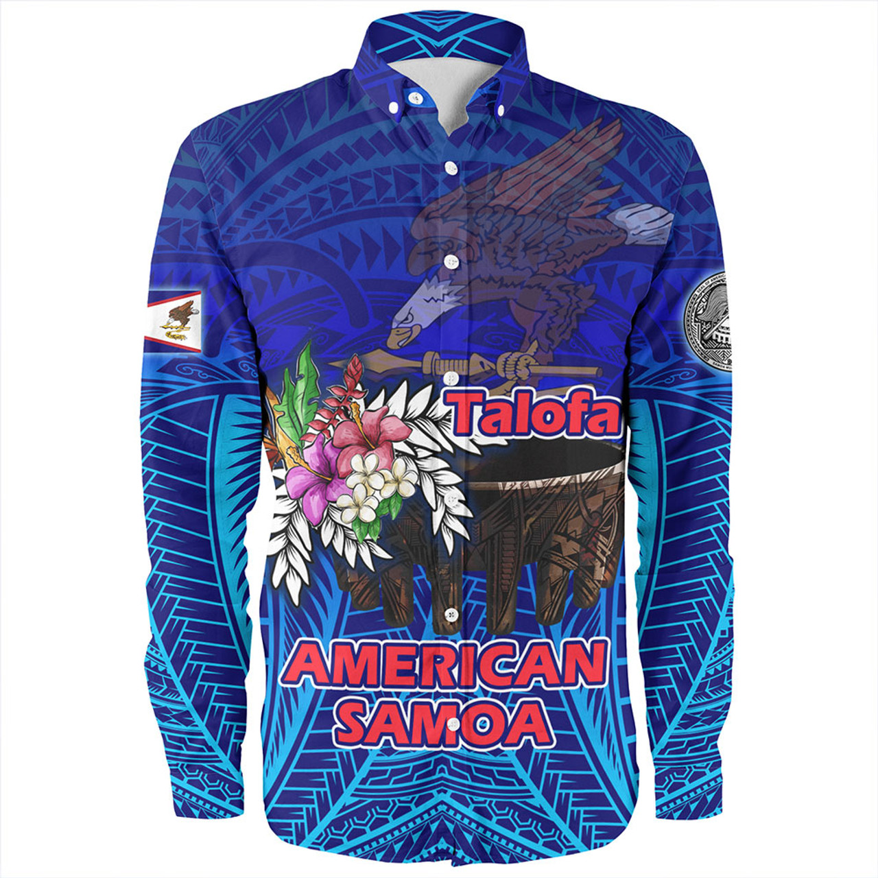 American Samoa Long Sleeve Shirt Talofa American Samoa Kava Bowl