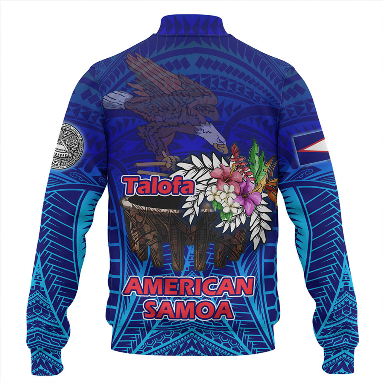 American Samoa Baseball Jacket Talofa American Samoa Kava Bowl
