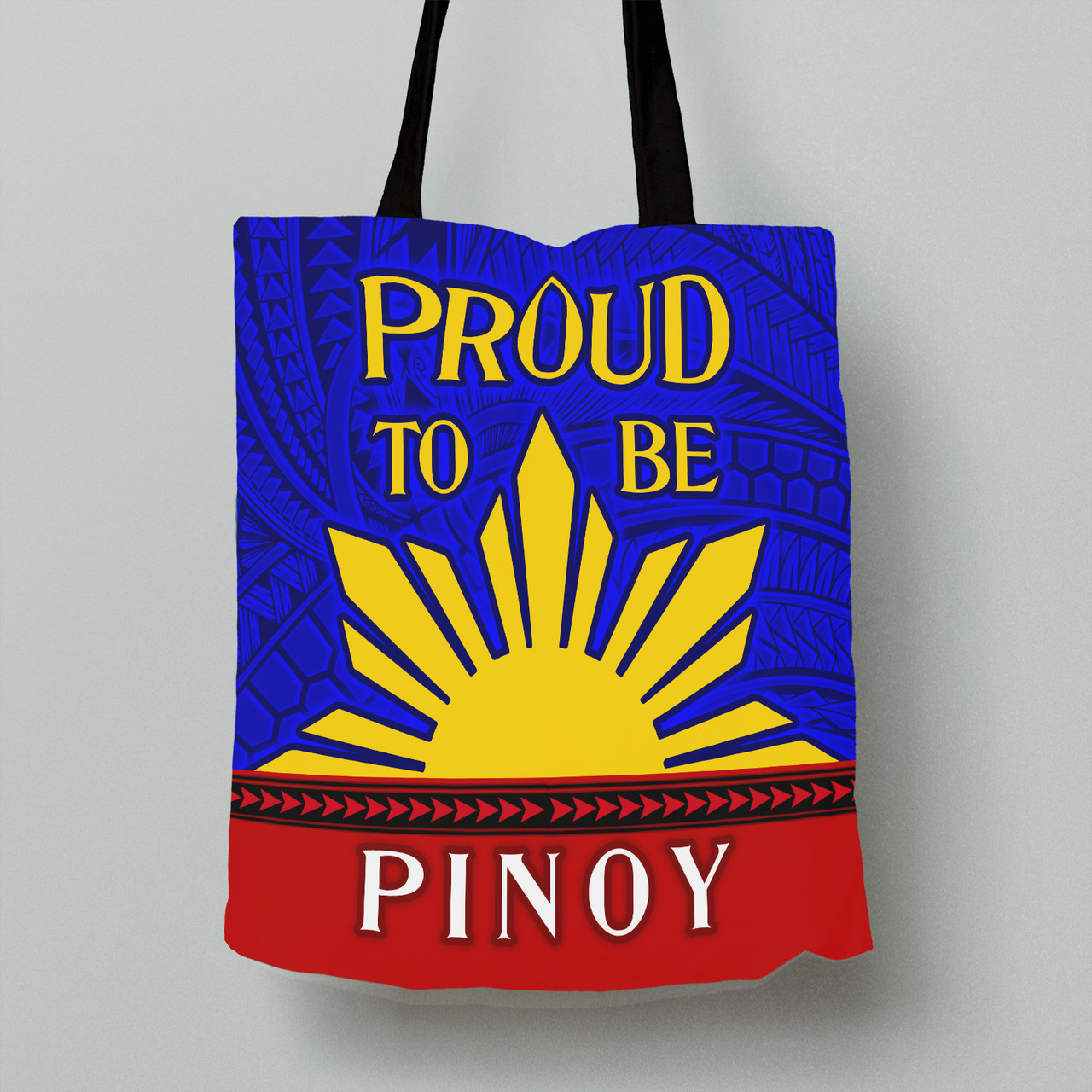 Philippines Filipino Sun And Stars Style Tote Bags