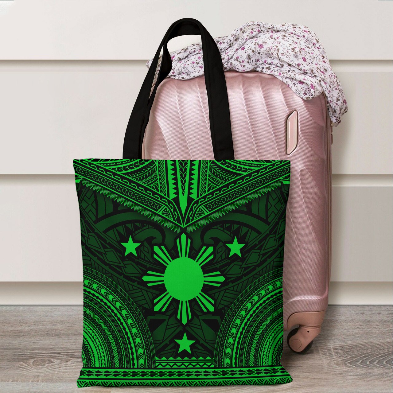 Philippines Filipino Cheif Tattoo Patterns Style Tote Bags