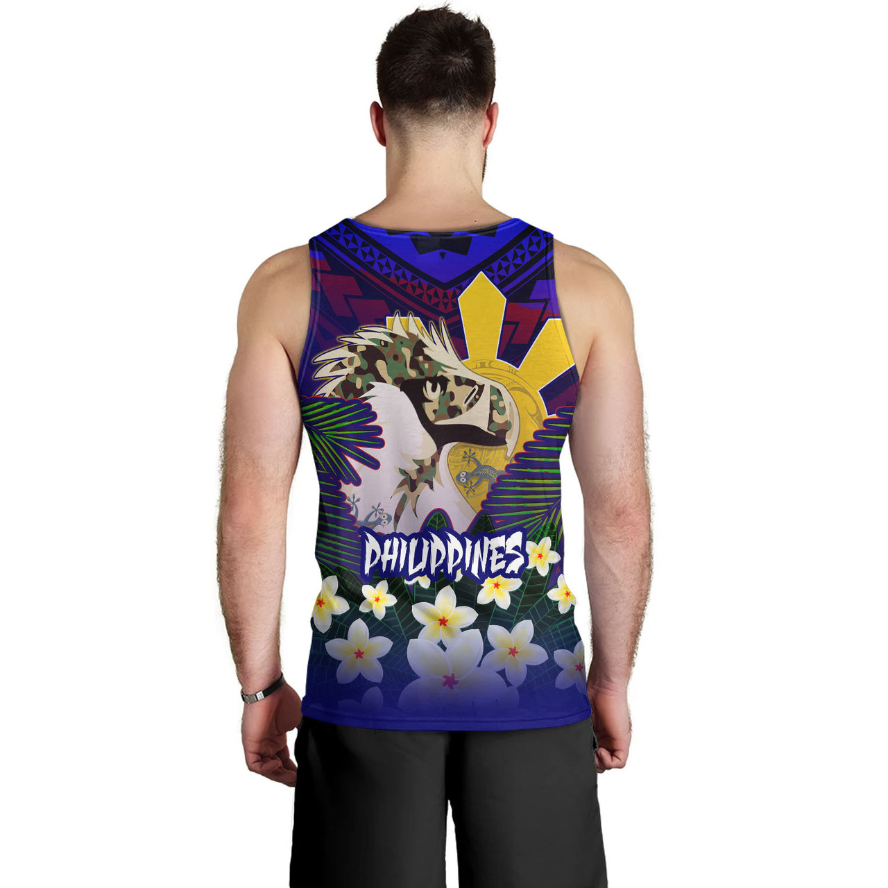 Philippines Filipinos Tank Top Custom Philippine Sun And Eagles Summer Vibes