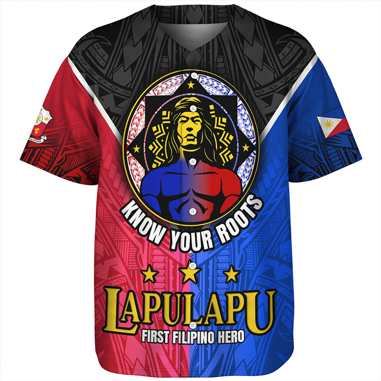 Philippines Filipinos Baseball Shirt Lapu-Lapu First Filipino Hero