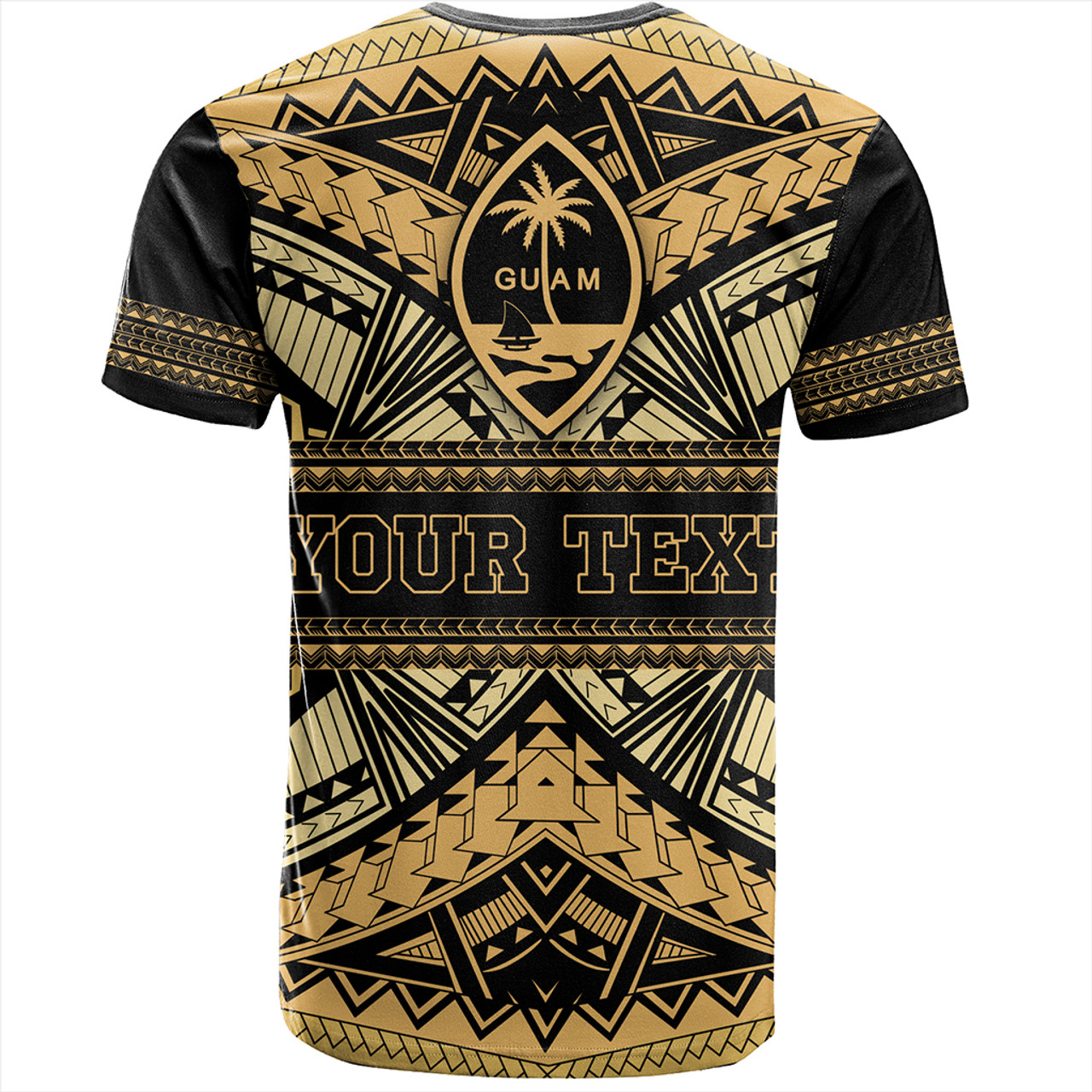 Guam T-Shirt Custom Micronesian Gold Luxury Style