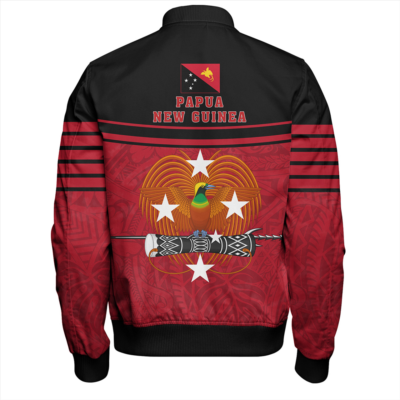 Papua New Guinea Bomber Jacket Our Land Our People Our Culture