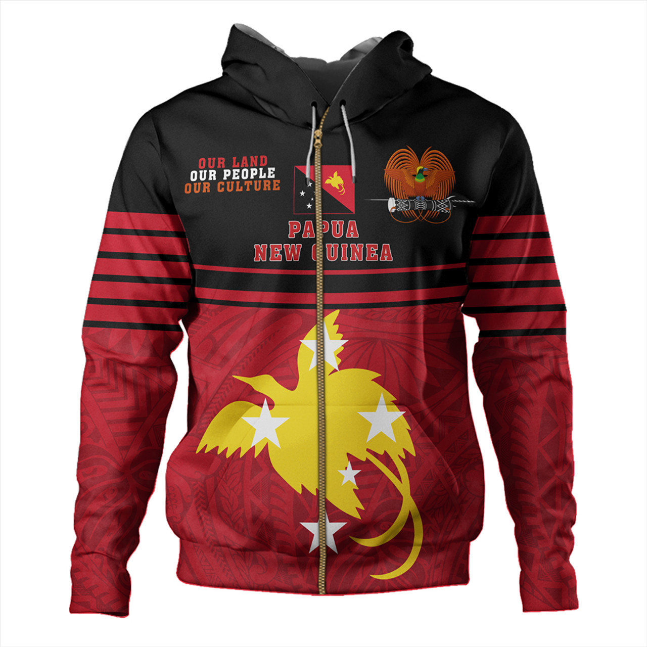 Papua New Guinea Hoodie Our Land Our People Our Culture
