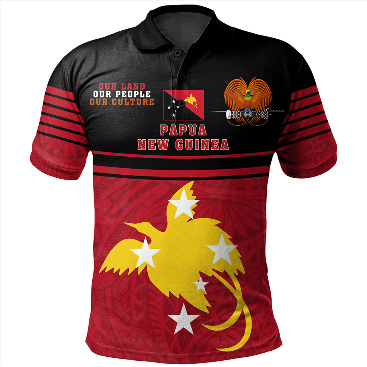 Papua New Guinea Polo Shirt Our Land Our People Our Culture