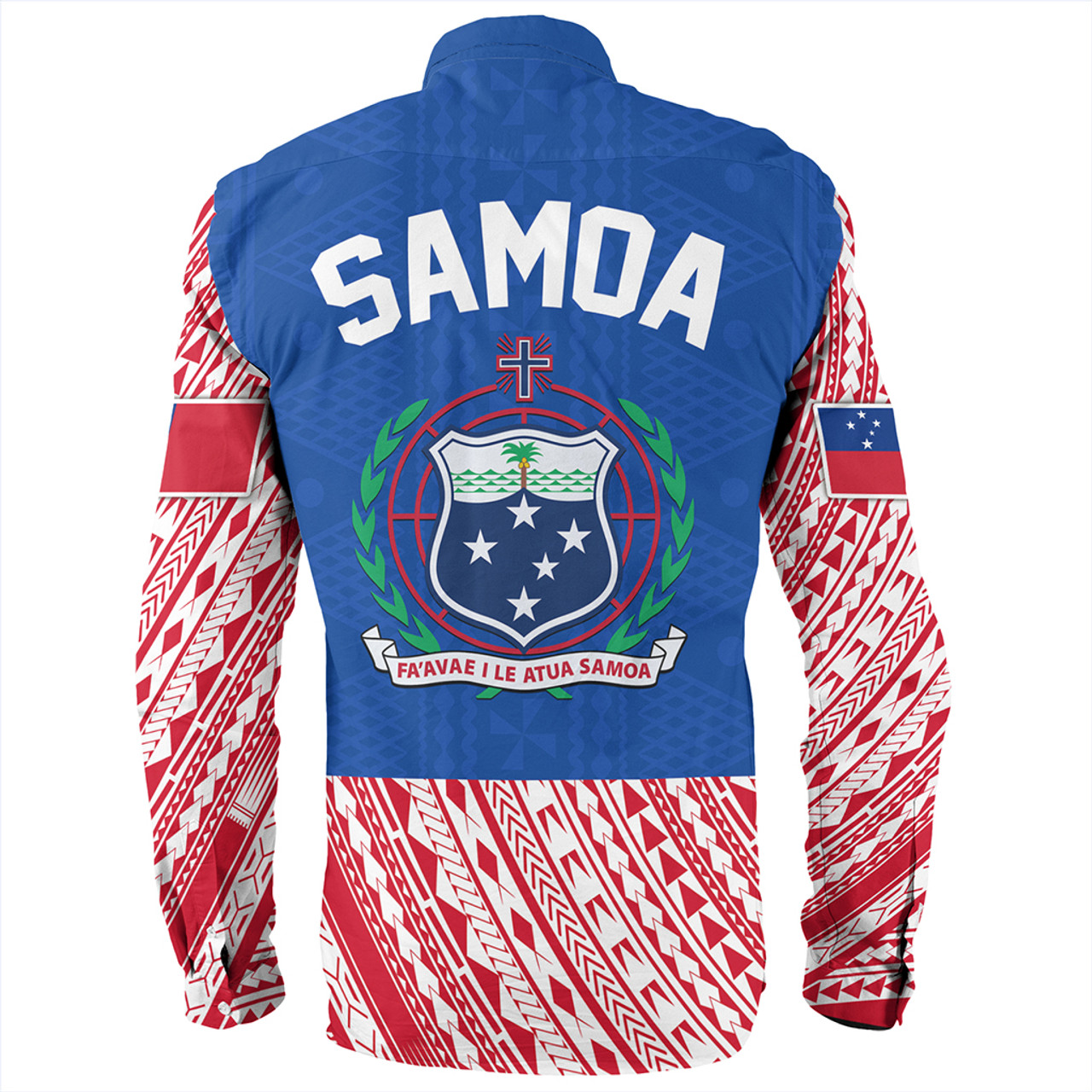 Samoa Long Sleeve Shirt Tribal Polynseian Simple Style