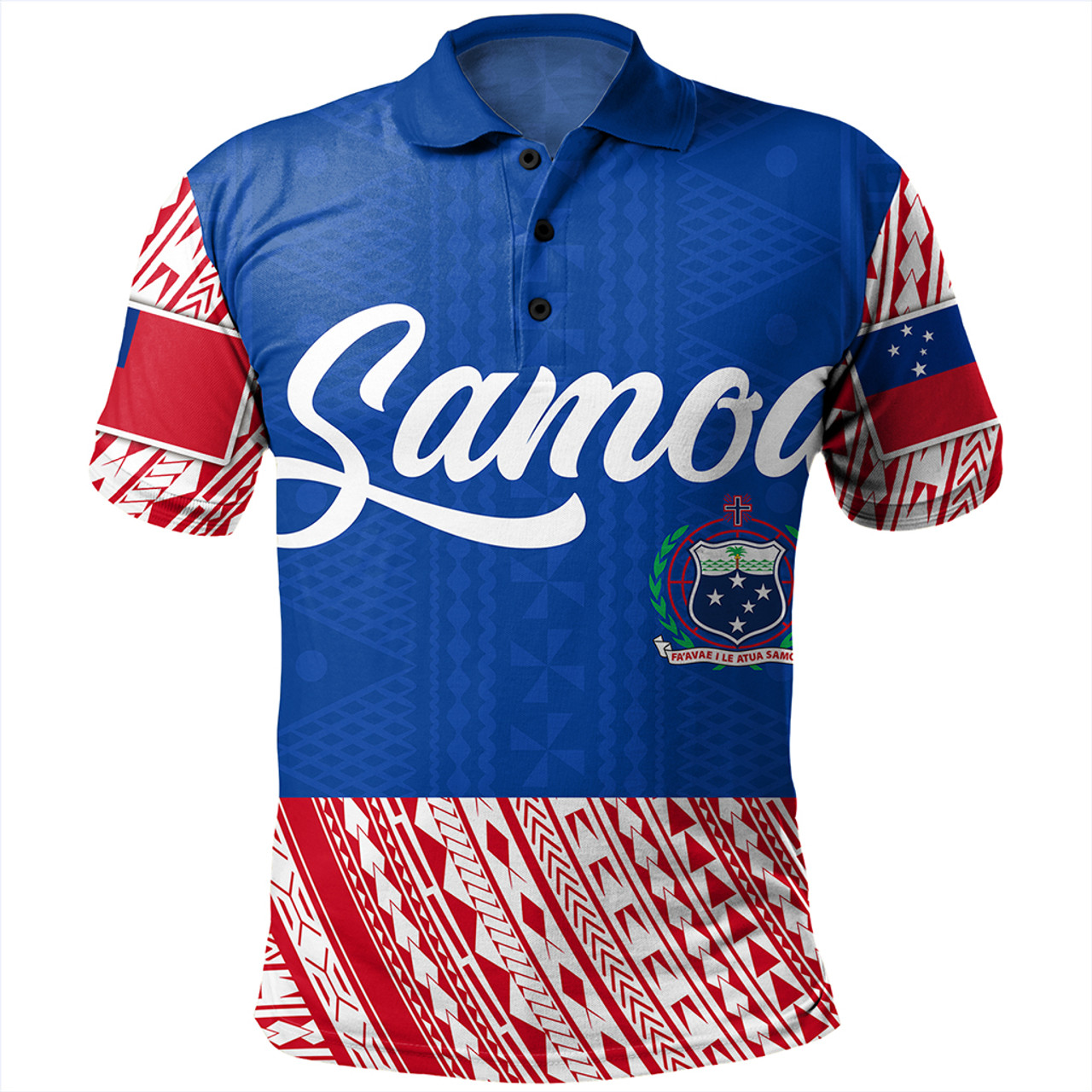 Samoa Polo Shirt Tribal Polynseian Simple Style