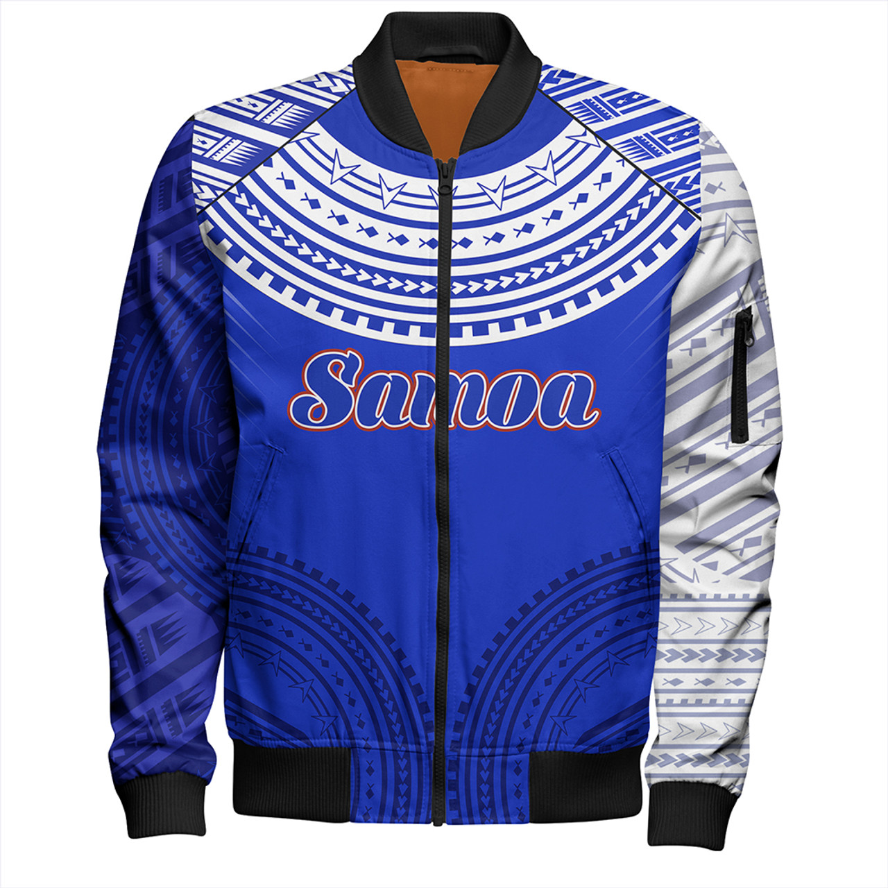 Samoa Bomber Jacket Polynesian Tribal Style Sport