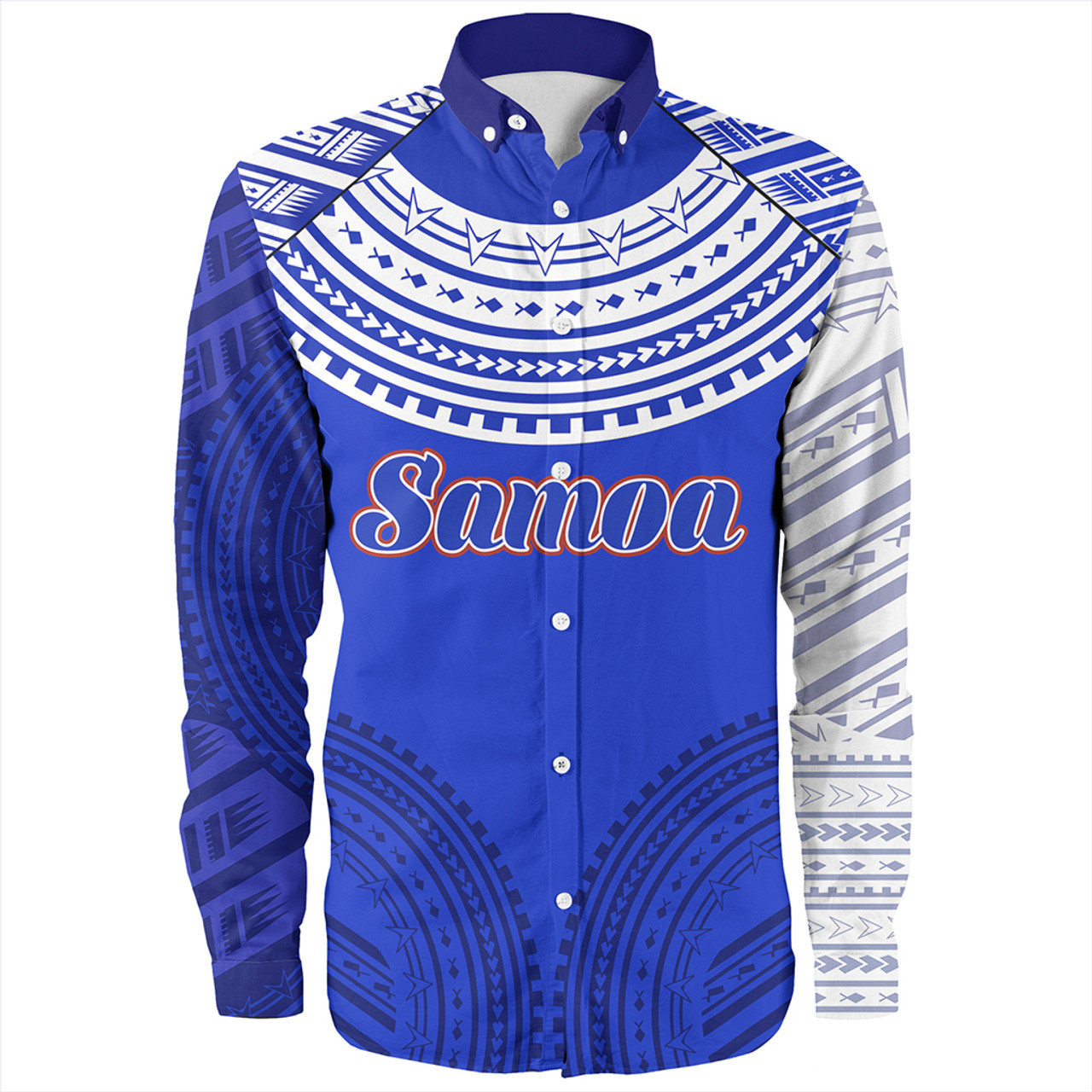 Samoa Long Sleeve Shirt Polynesian Tribal Style Sport