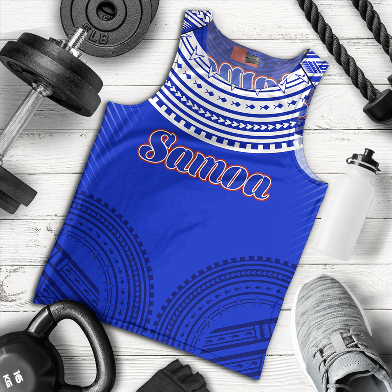 Samoa Tank Top Polynesian Tribal Style Sport