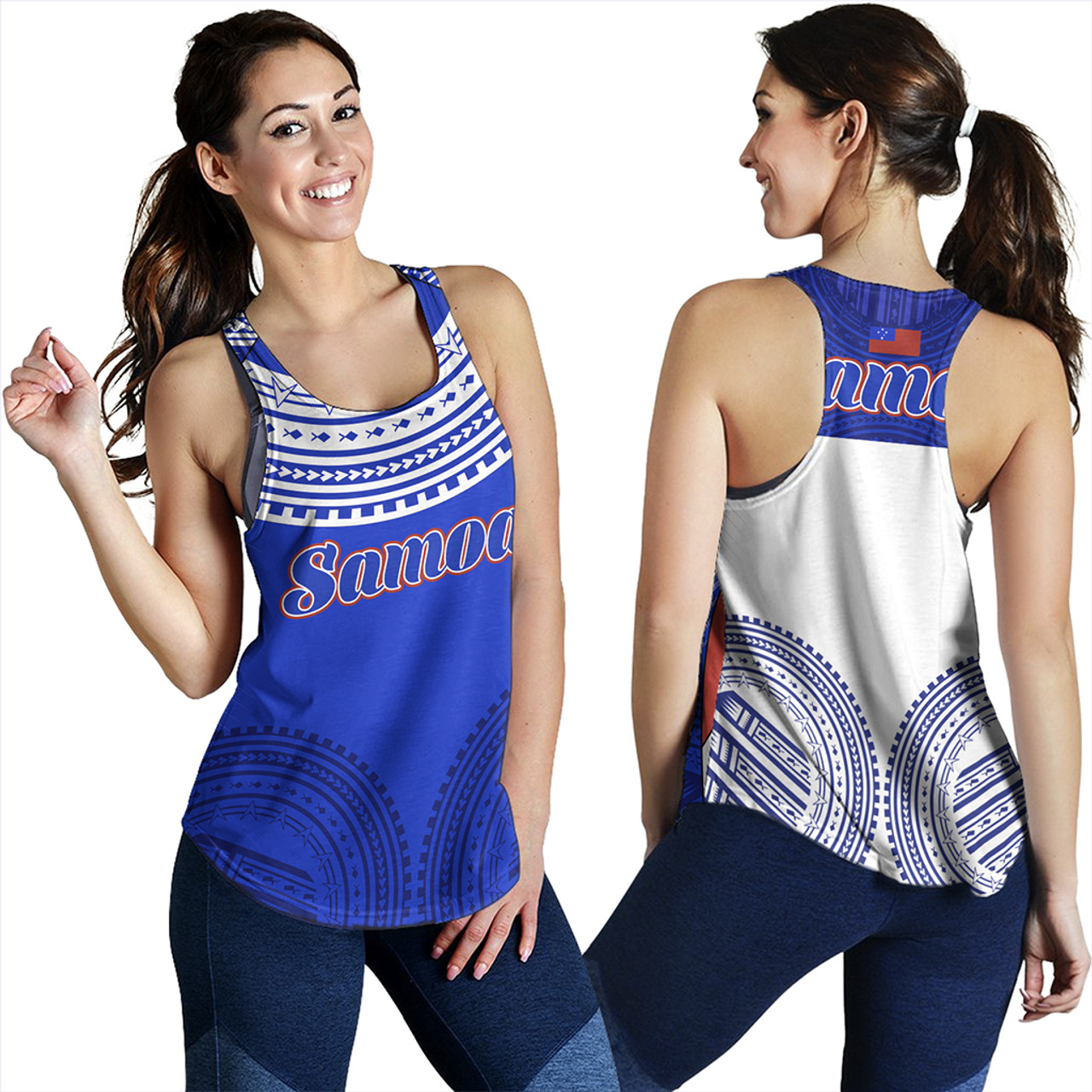 Samoa Women Tank Polynesian Tribal Style Sport