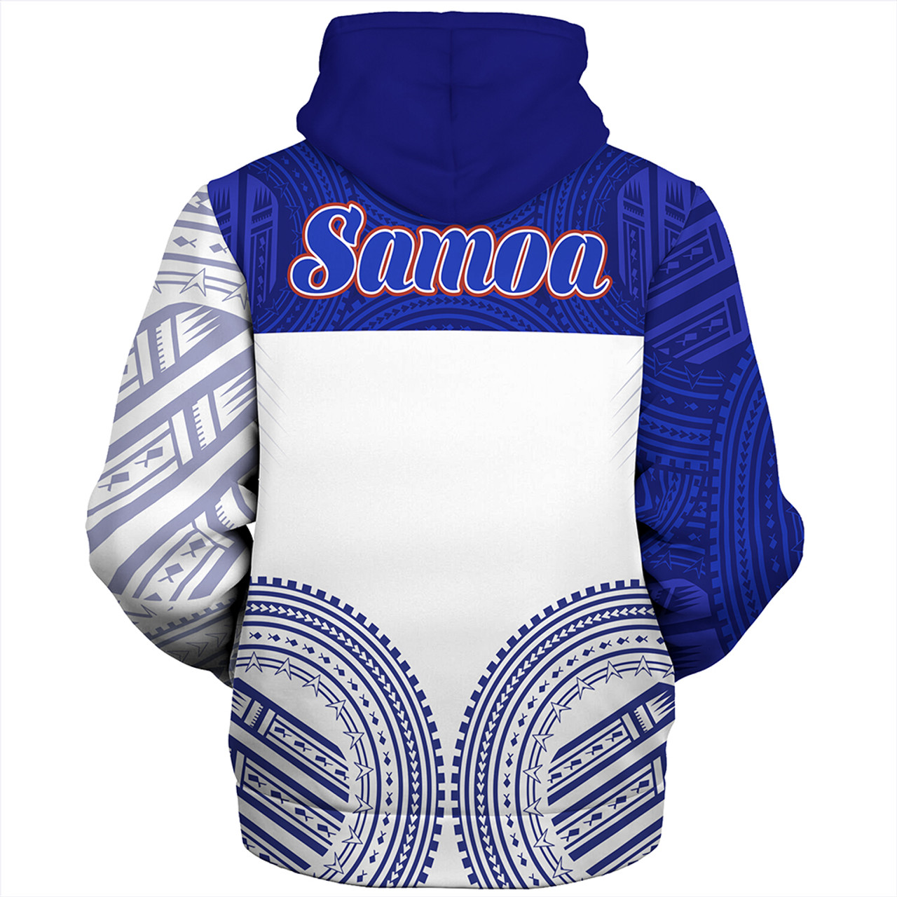 Samoa Sherpa Hoodie Polynesian Tribal Style Sport