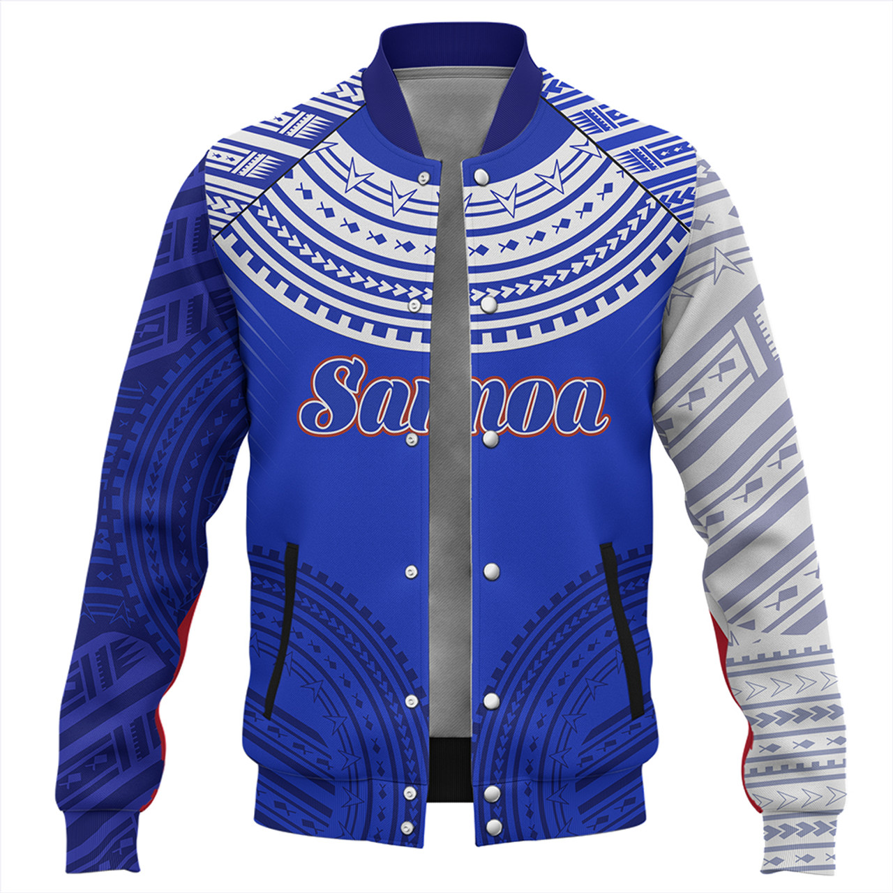 Samoa Baseball Jacket Polynesian Tribal Style Sport