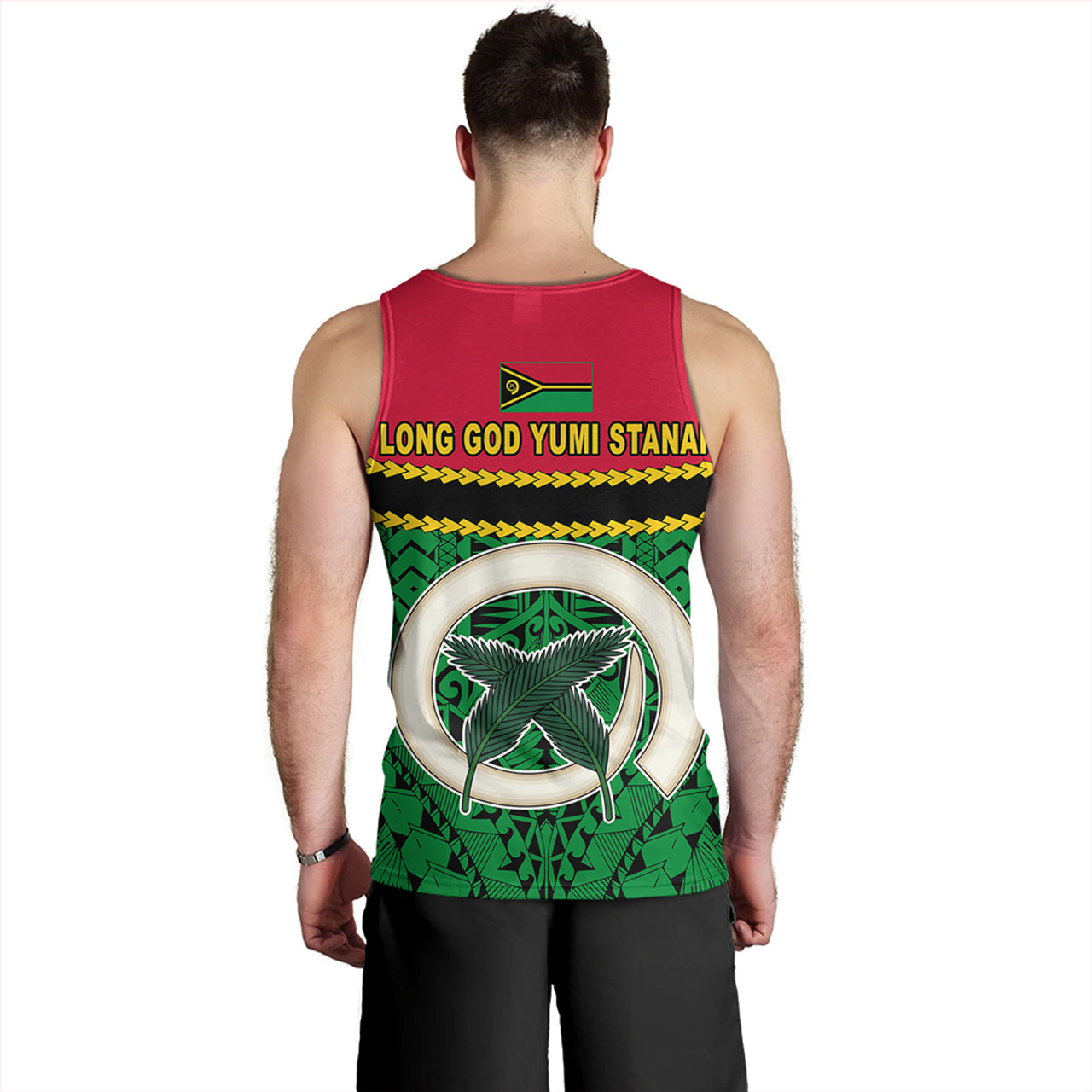 Vanuatu Tank Top Melanesian Tribal Pattern