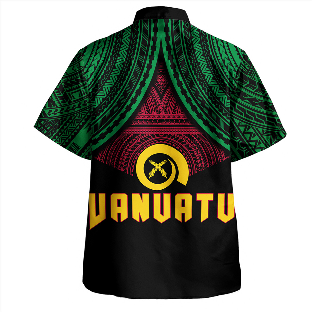 Vanuatu Hawaiian Shirt Coat Of Arms Tribal