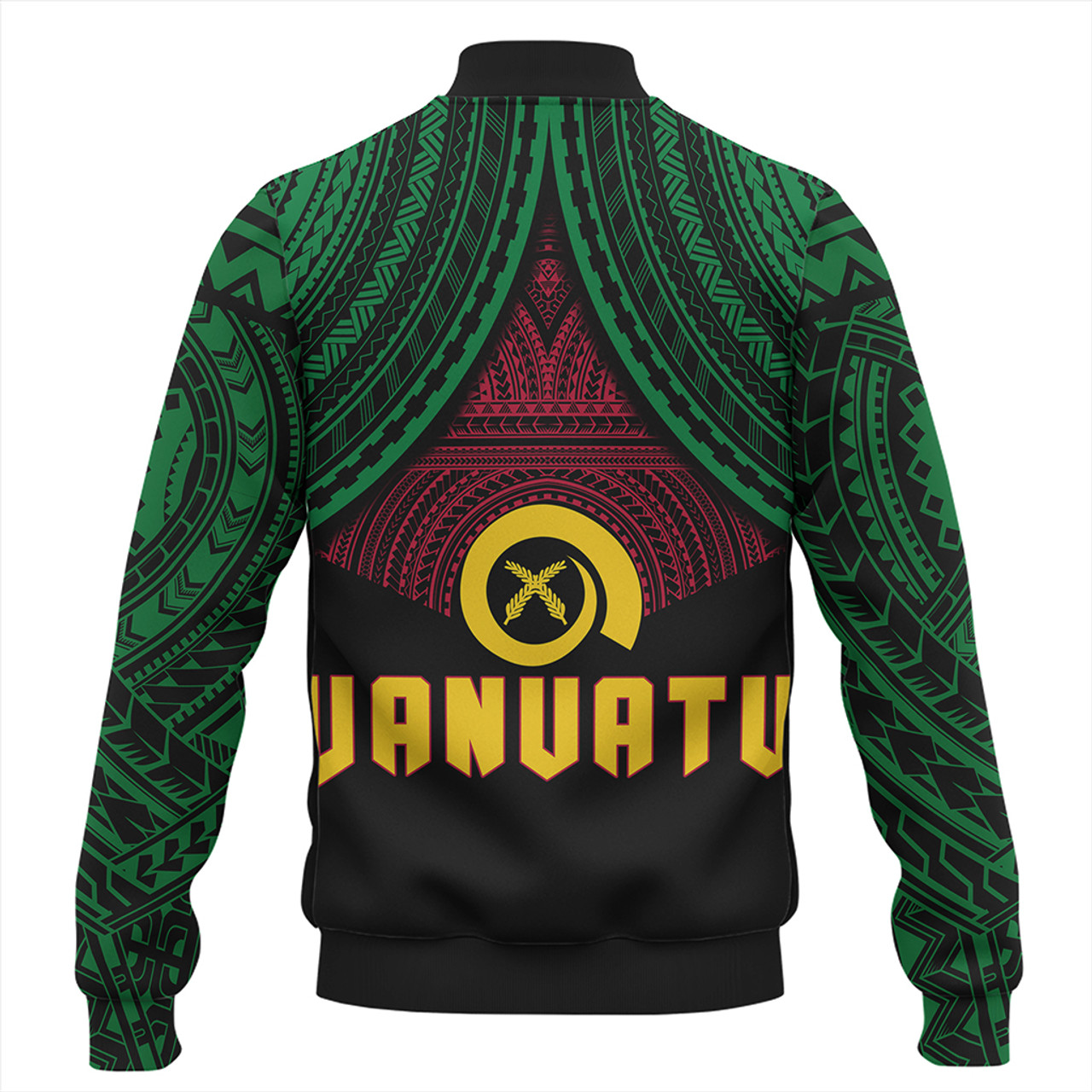 Vanuatu Baseball Jacket Coat Of Arms Tribal
