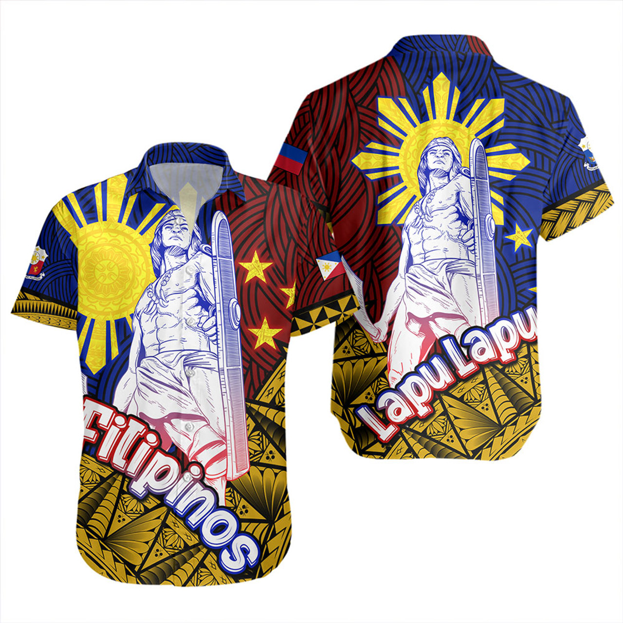 Philippines Filipinos Short Sleeve Shirt Lapu Lapu Heroes Special Style