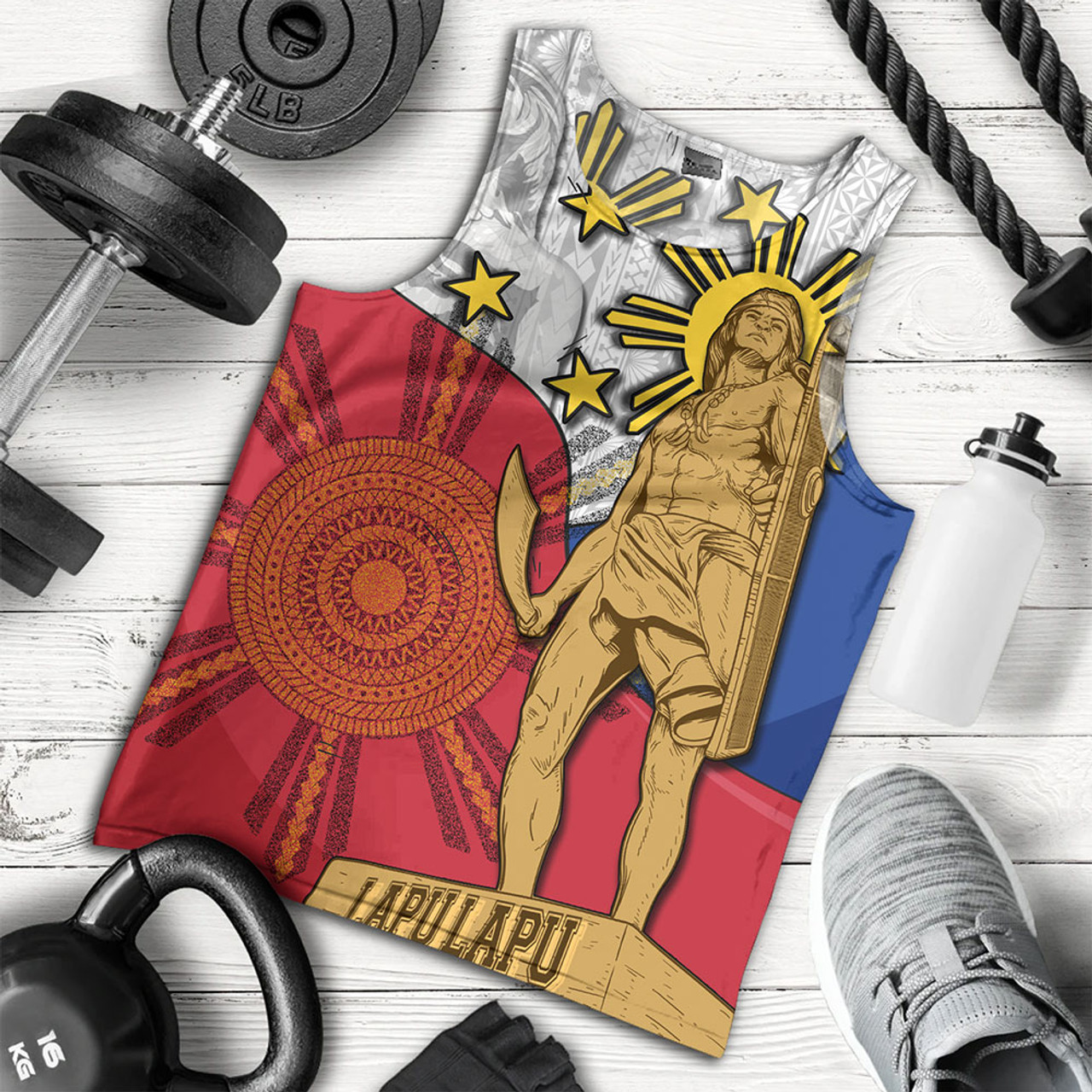 Philippines Filipinos Tank Top Lapu Lapu Heroes With Sun And Flag Tribal Patterns