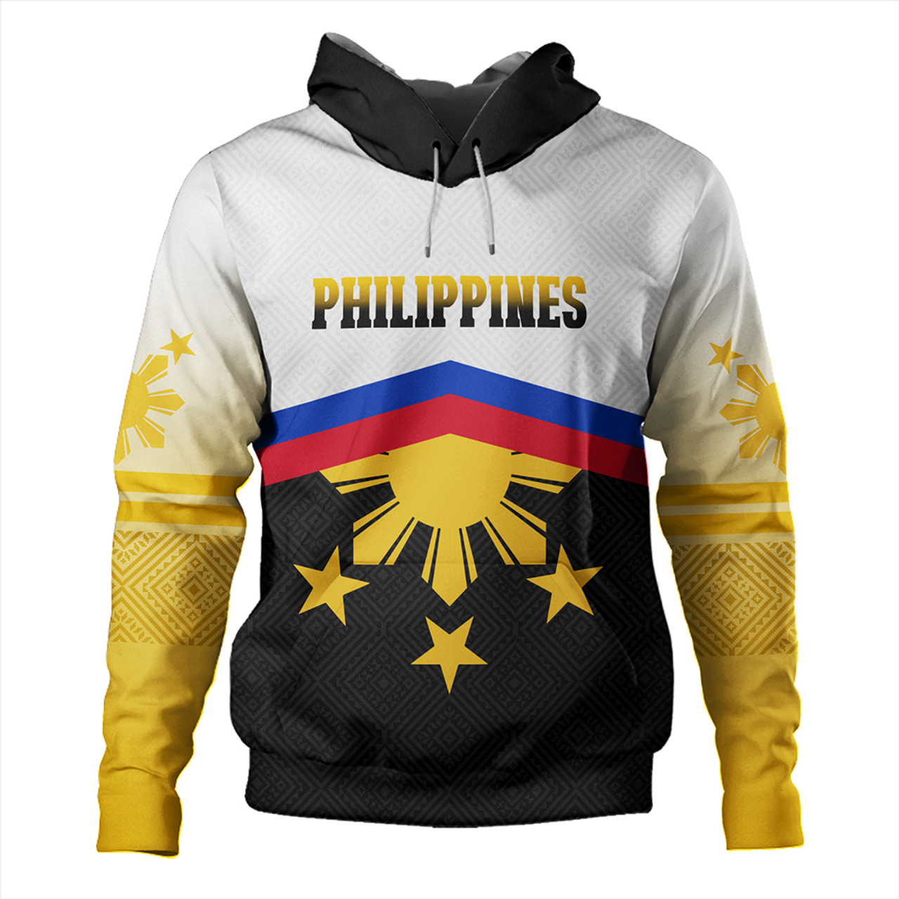 Philippines Filipinos Hoodie Sport Style Pattern Yakan Fabric