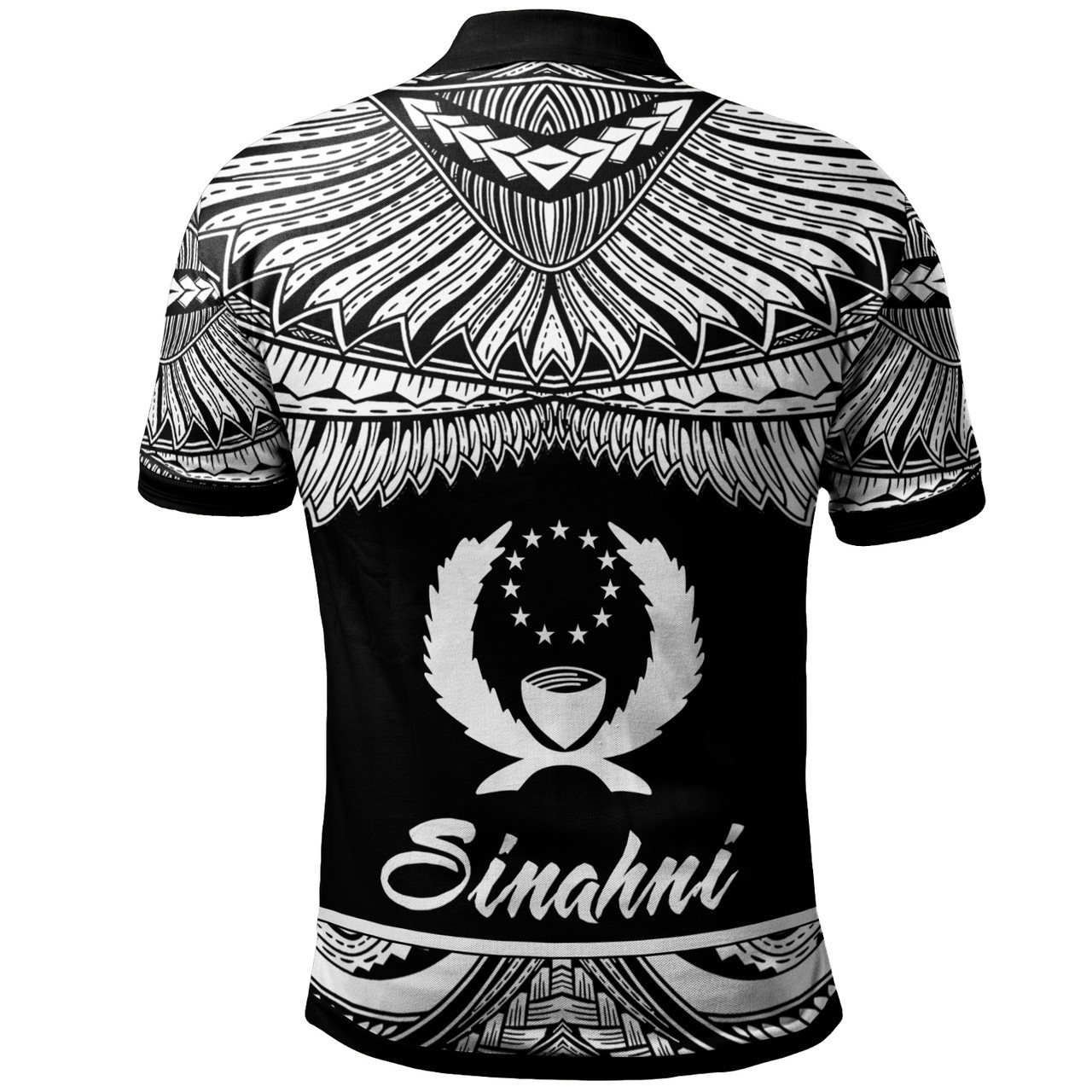 Pohnpei Polynesian Polo Shirt - Poly Tattoo White Version