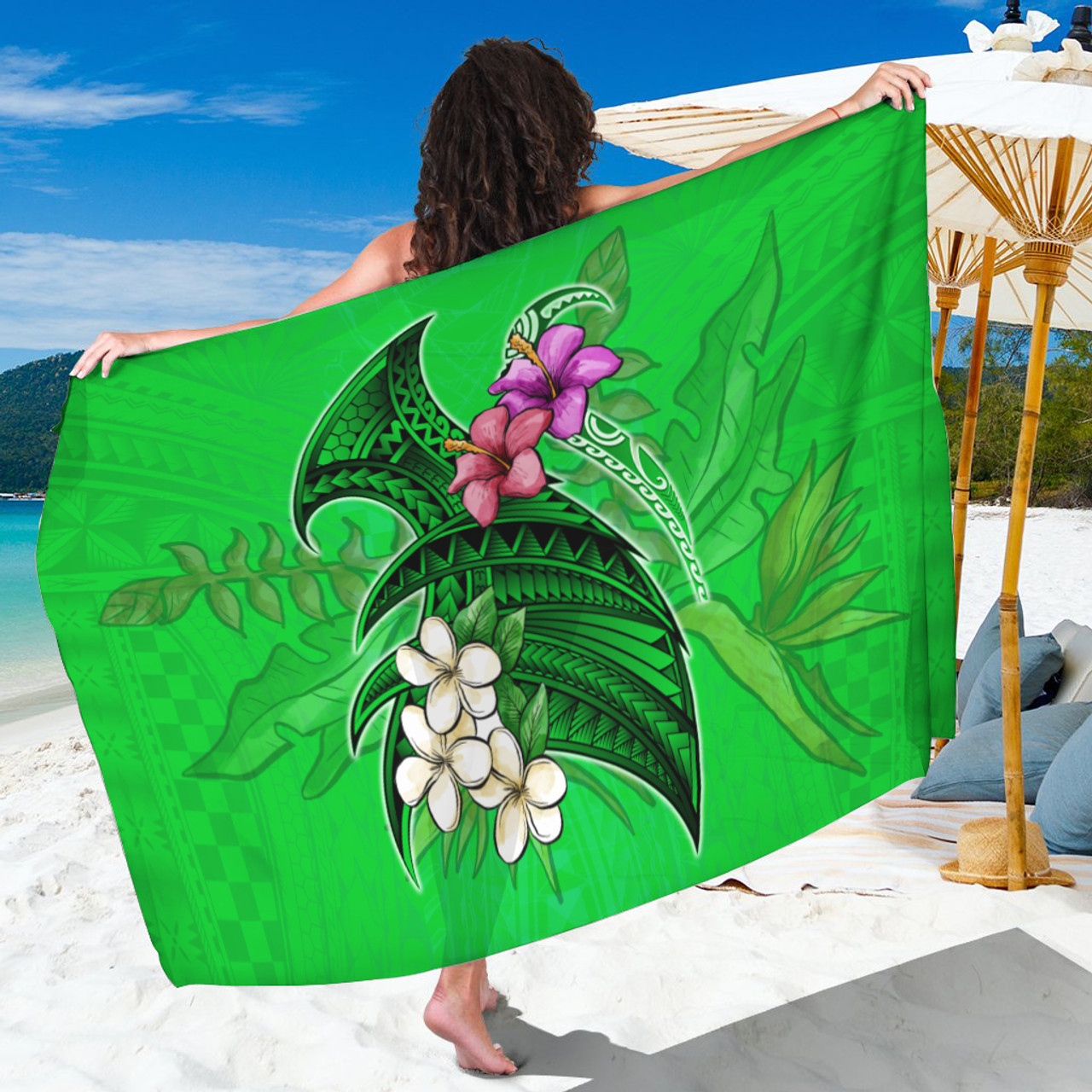 Polynesian Patterns Tropical Color Style Sarong
