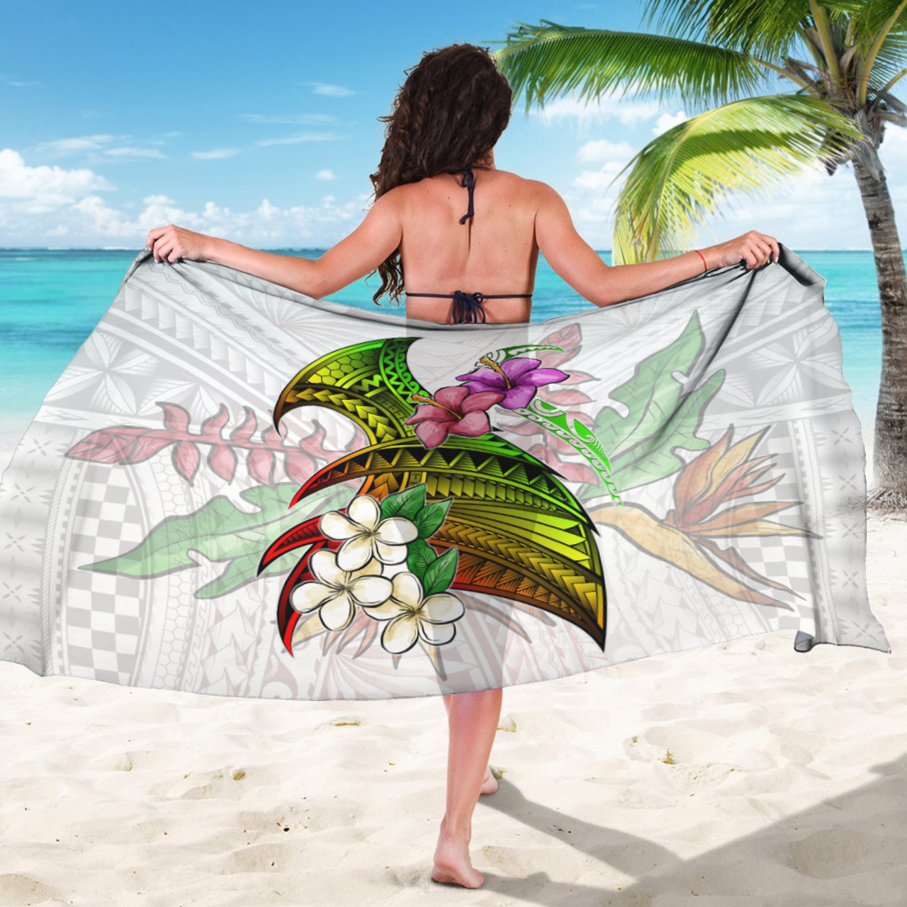 Polynesian Patterns Tropical Color Style Sarong