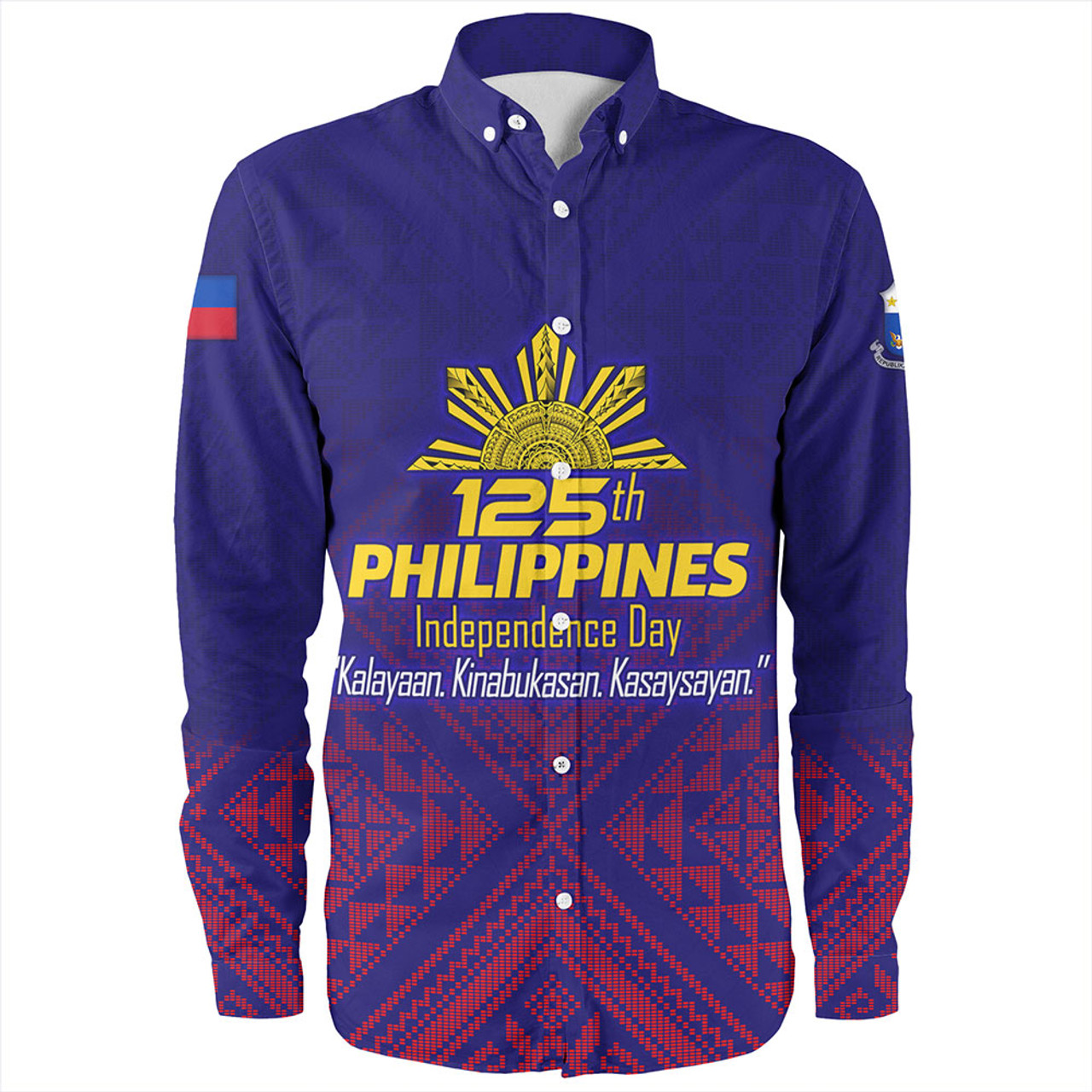 Philippines Filipinos Long Sleeve Shirt Philippines Independence Day Kalayaan-Kinabukasan-Kasaysayan