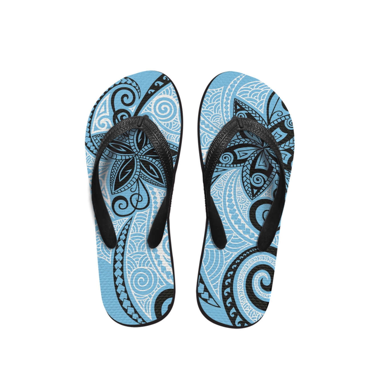 Polynesian Tribal Patterns Flip Flop 01