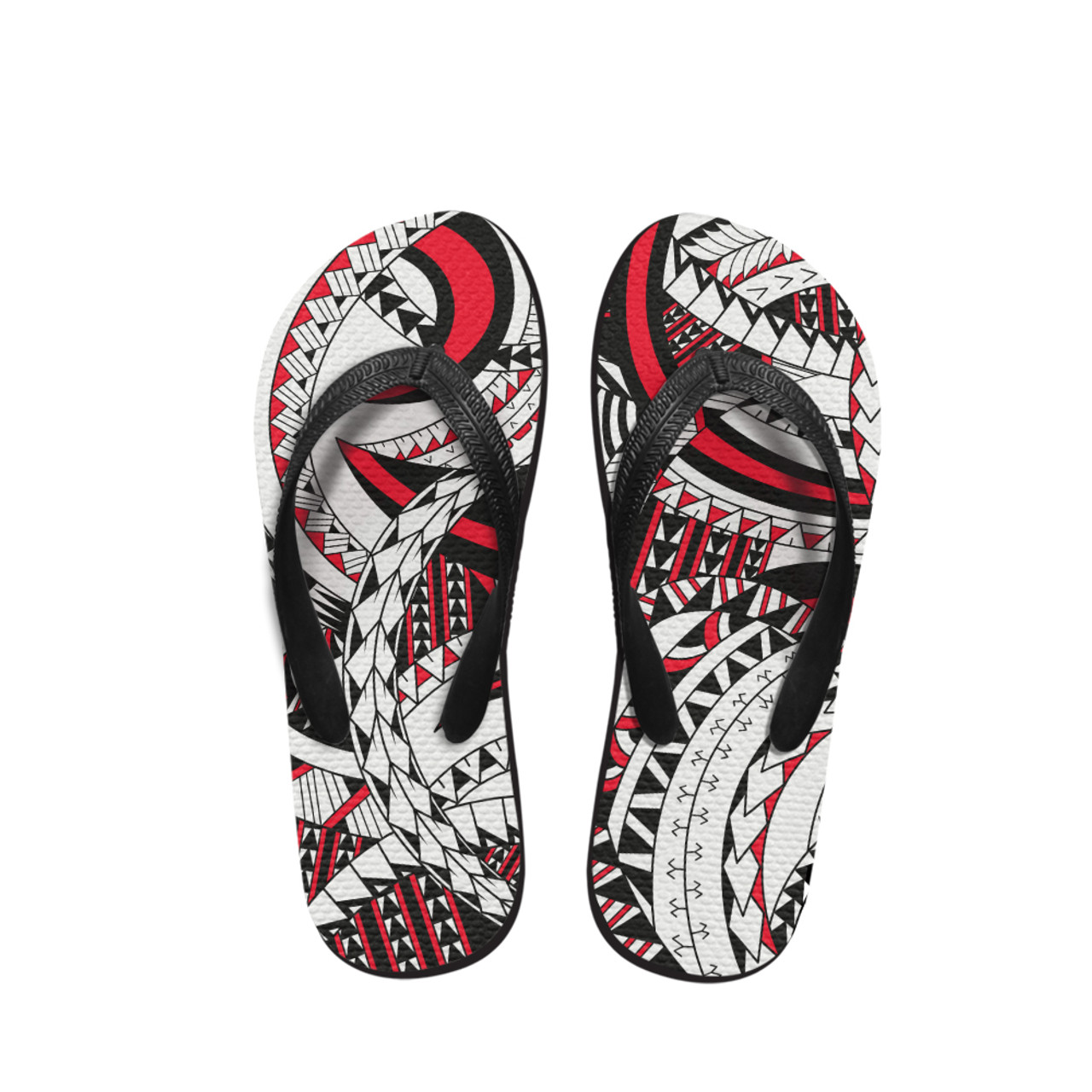 Polynesian Tribal Patterns Flip Flop 07