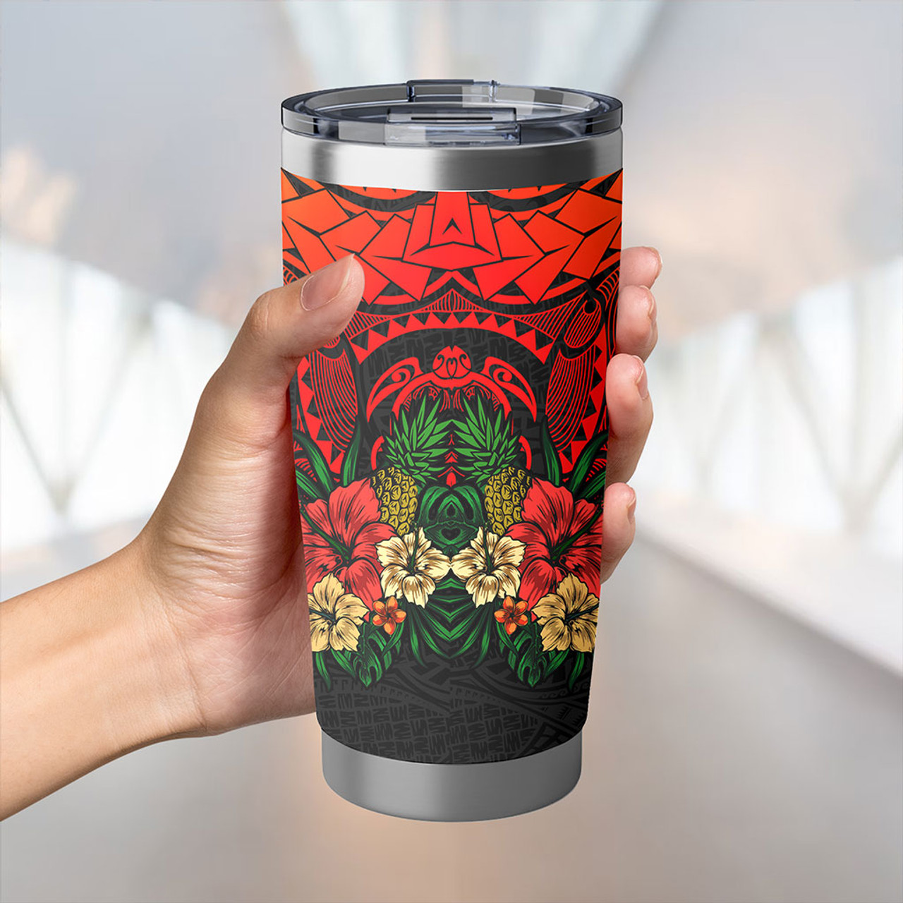 Yap State Tumbler Polynesian Tropical Coat Of Arms