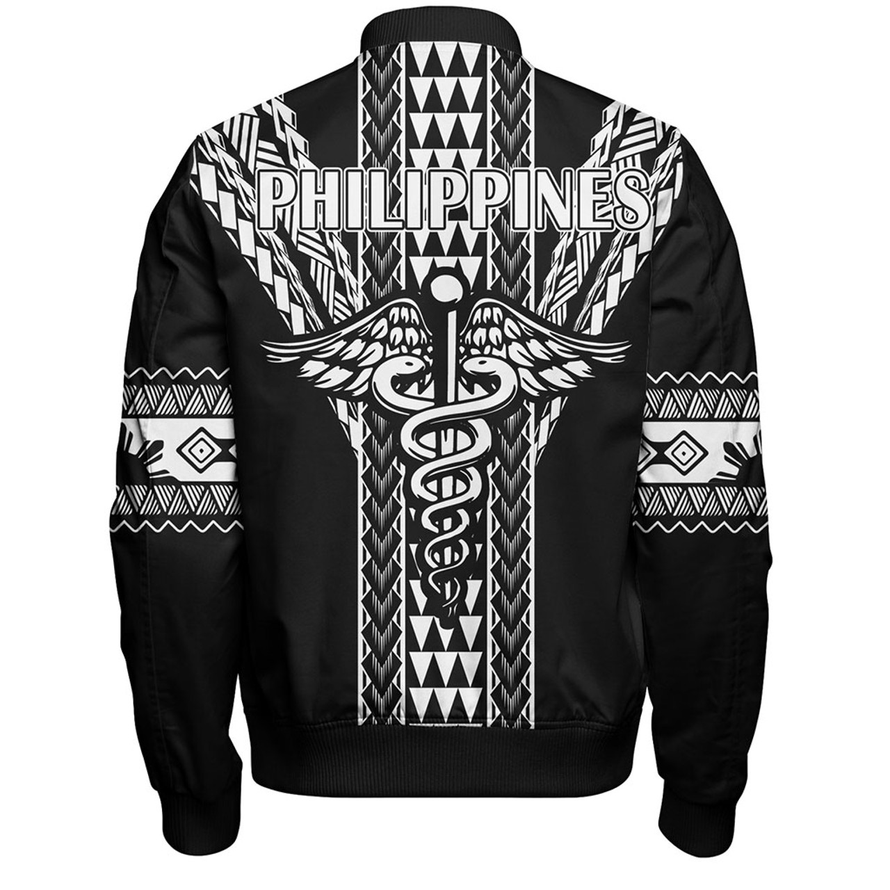 Philippines Filipinos Bomber Jacket Nurse Tribal