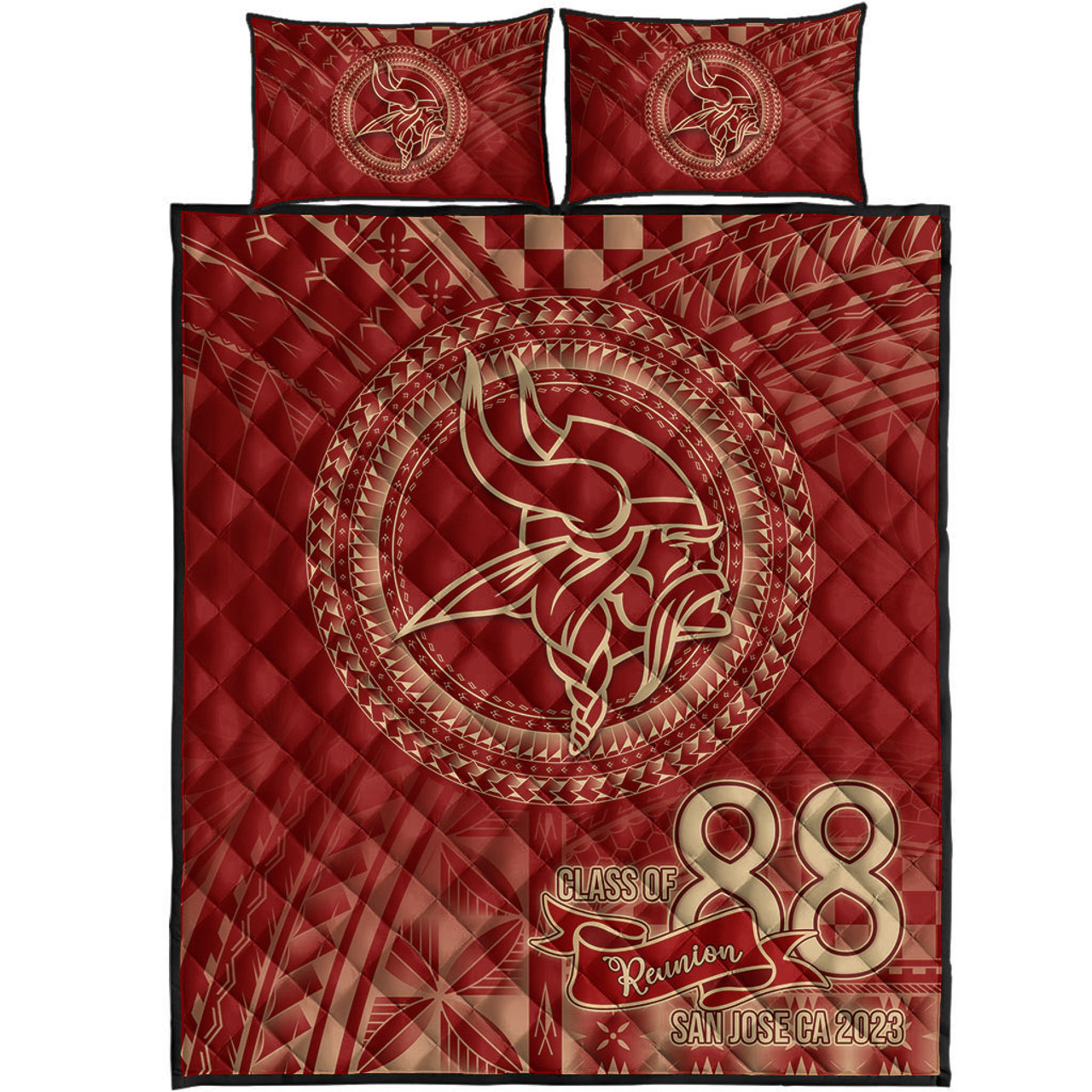 Bangor High School Custom Quilt Bed Set Class Of 88 Reunion San Jose Ca 2023