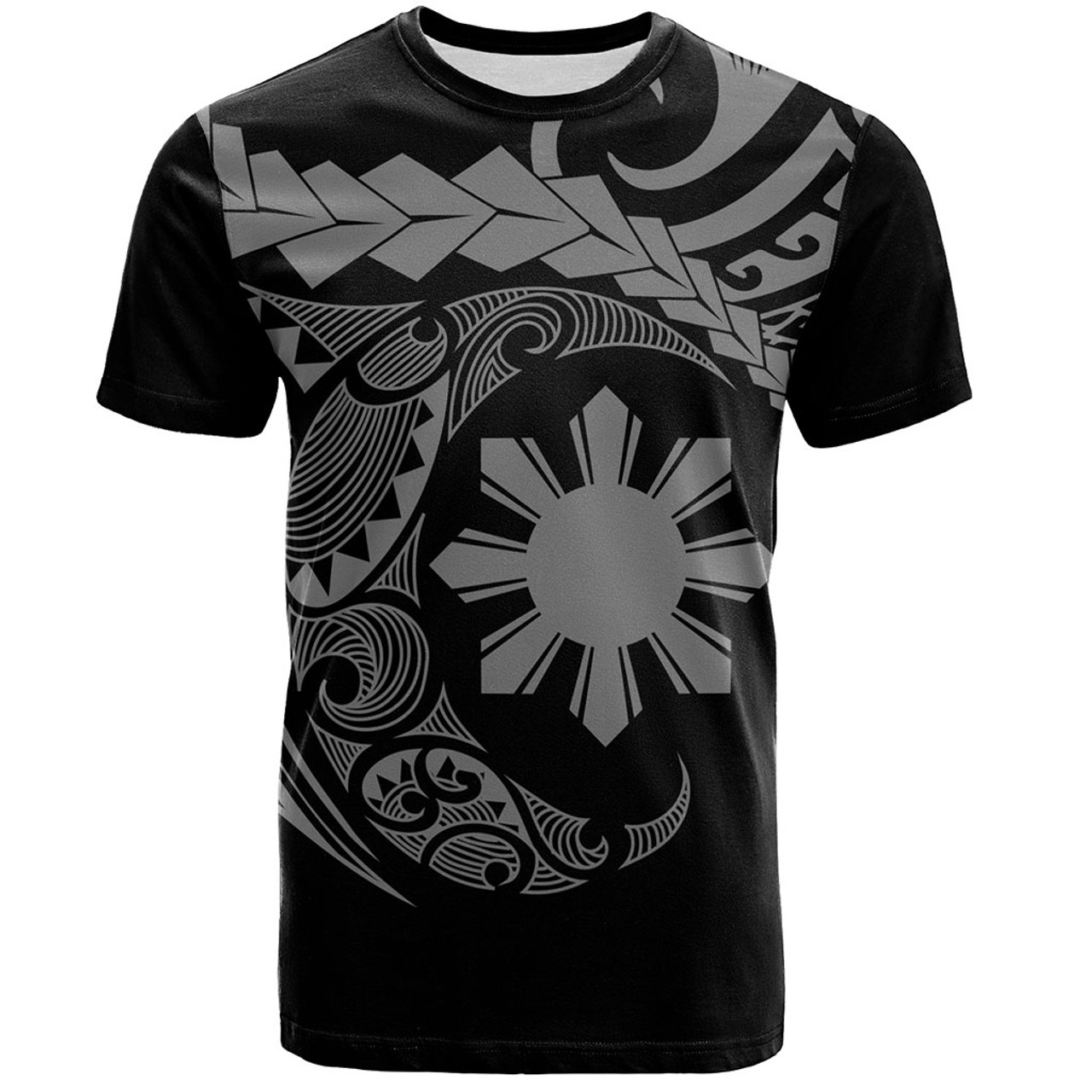 Philippines Filipinos T-Shirt Polynesian Tribal Half Circle