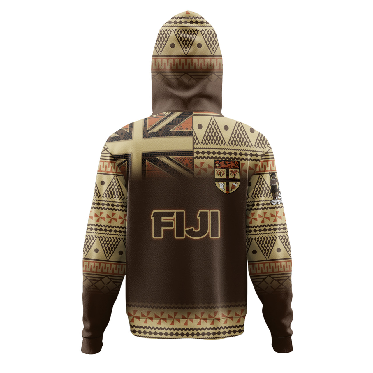 Fiji Hoodie - Flag Color With Traditional Patterns Ver 2
